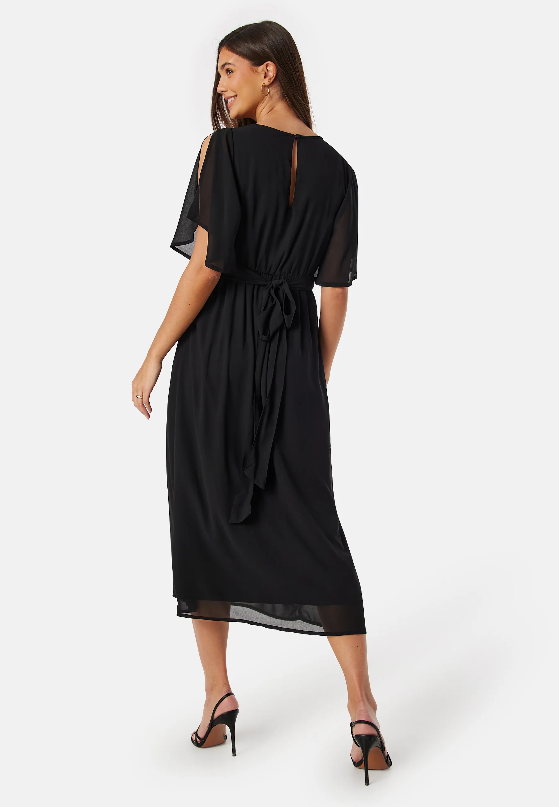 Butterfly Sleeve Midi Dress - Image 2