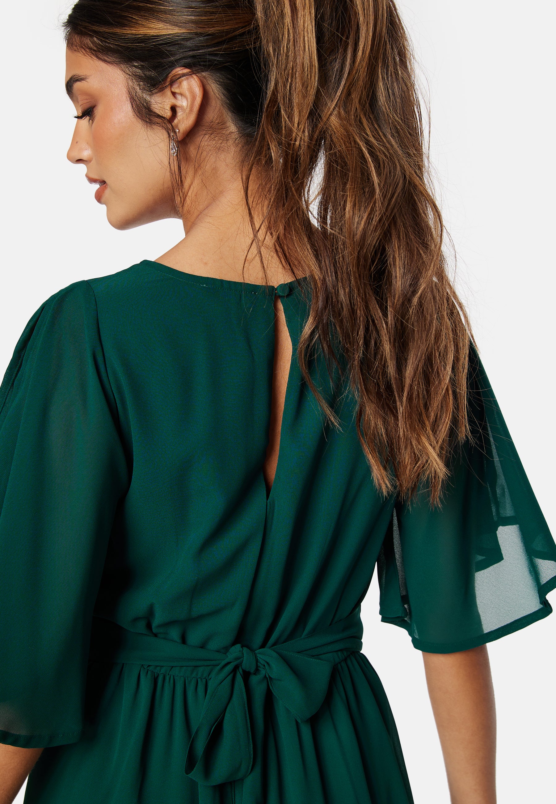 Butterfly Sleeve Midi Dress - Image 4