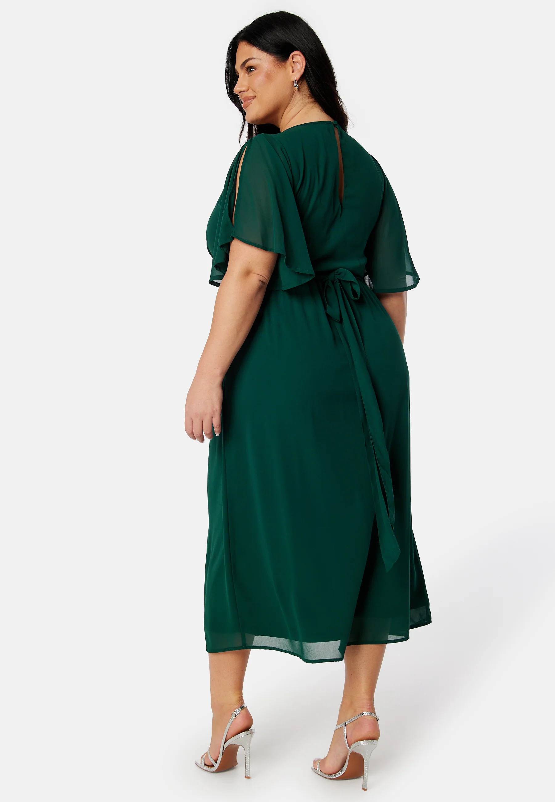 Butterfly Sleeve Midi Dress - Image 7
