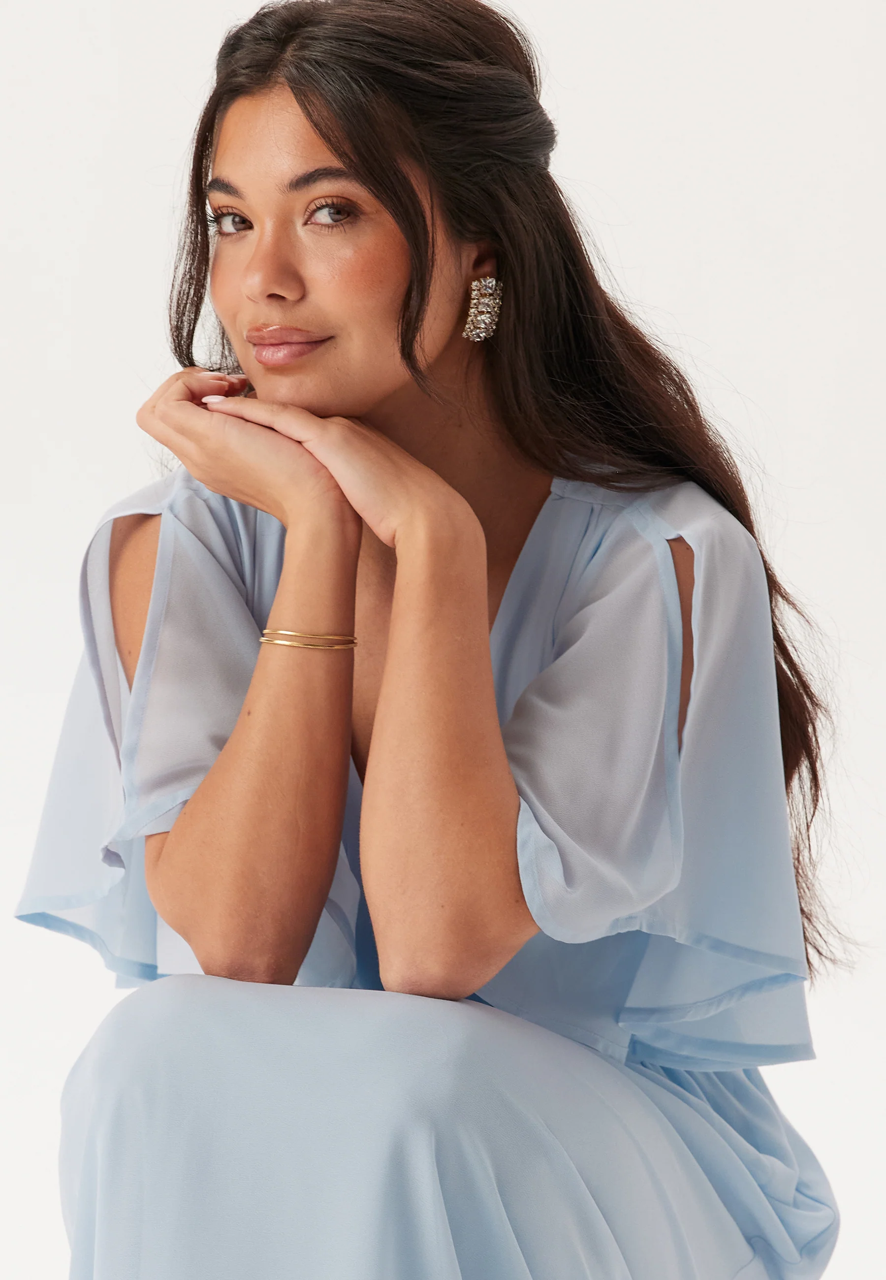 Butterfly Sleeve Midi Dress - Image 4