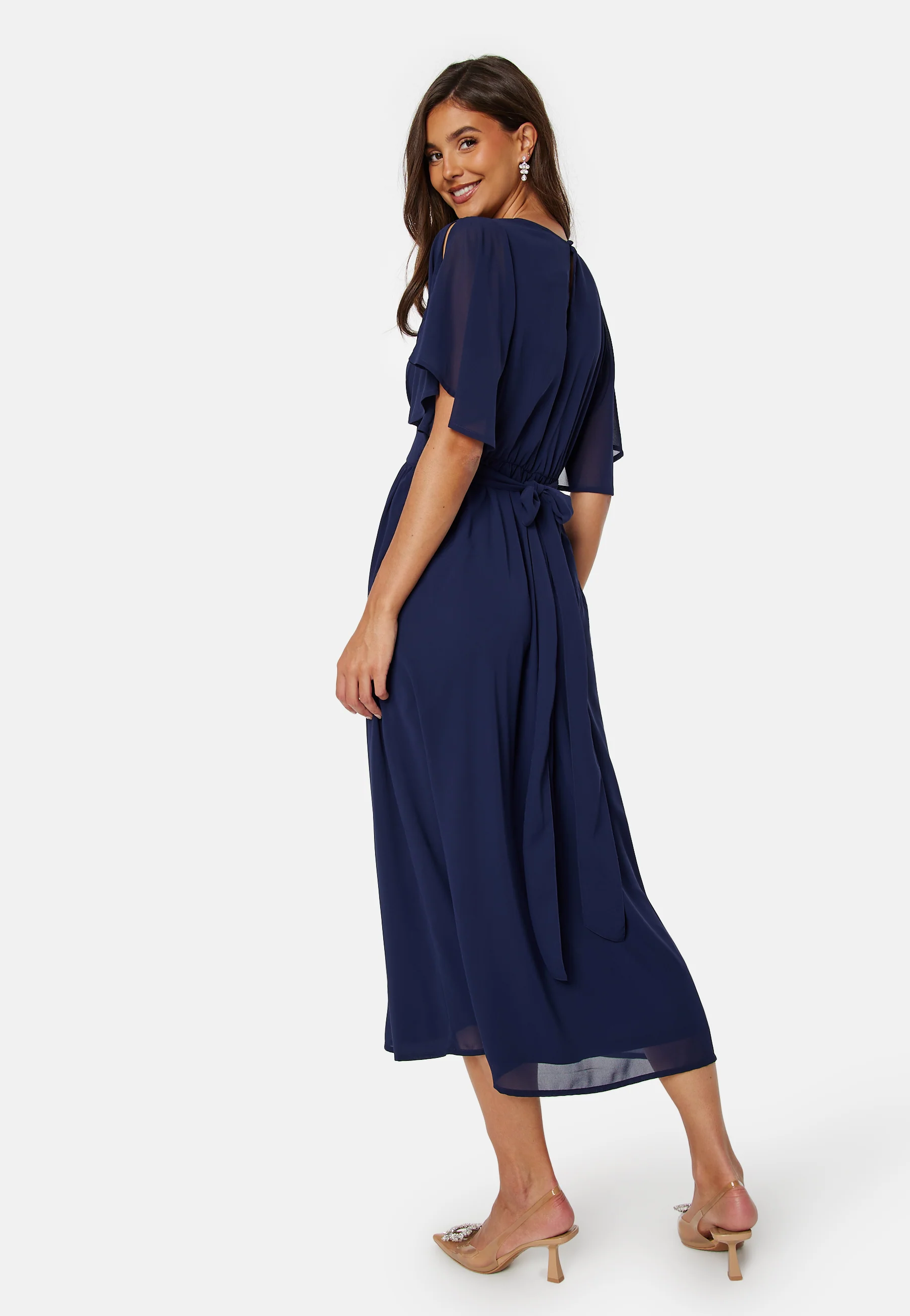 Butterfly Sleeve Midi Dress - Image 2