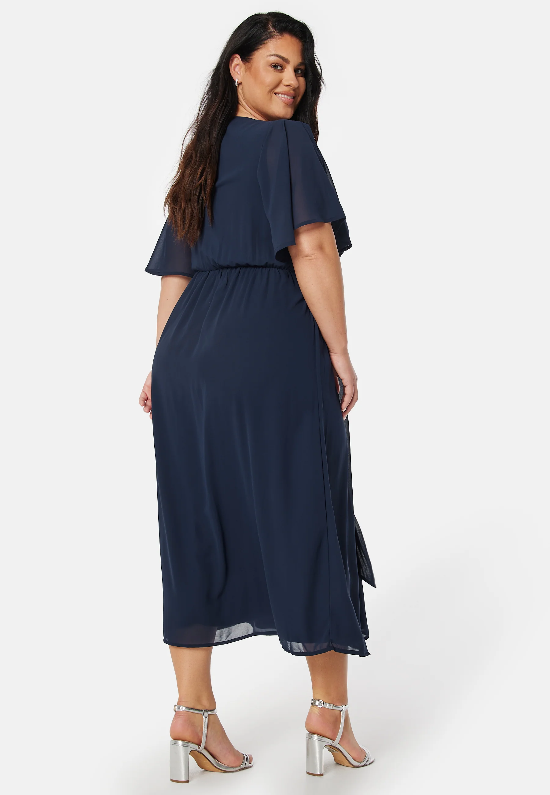 Butterfly Sleeve Midi Dress - Image 5