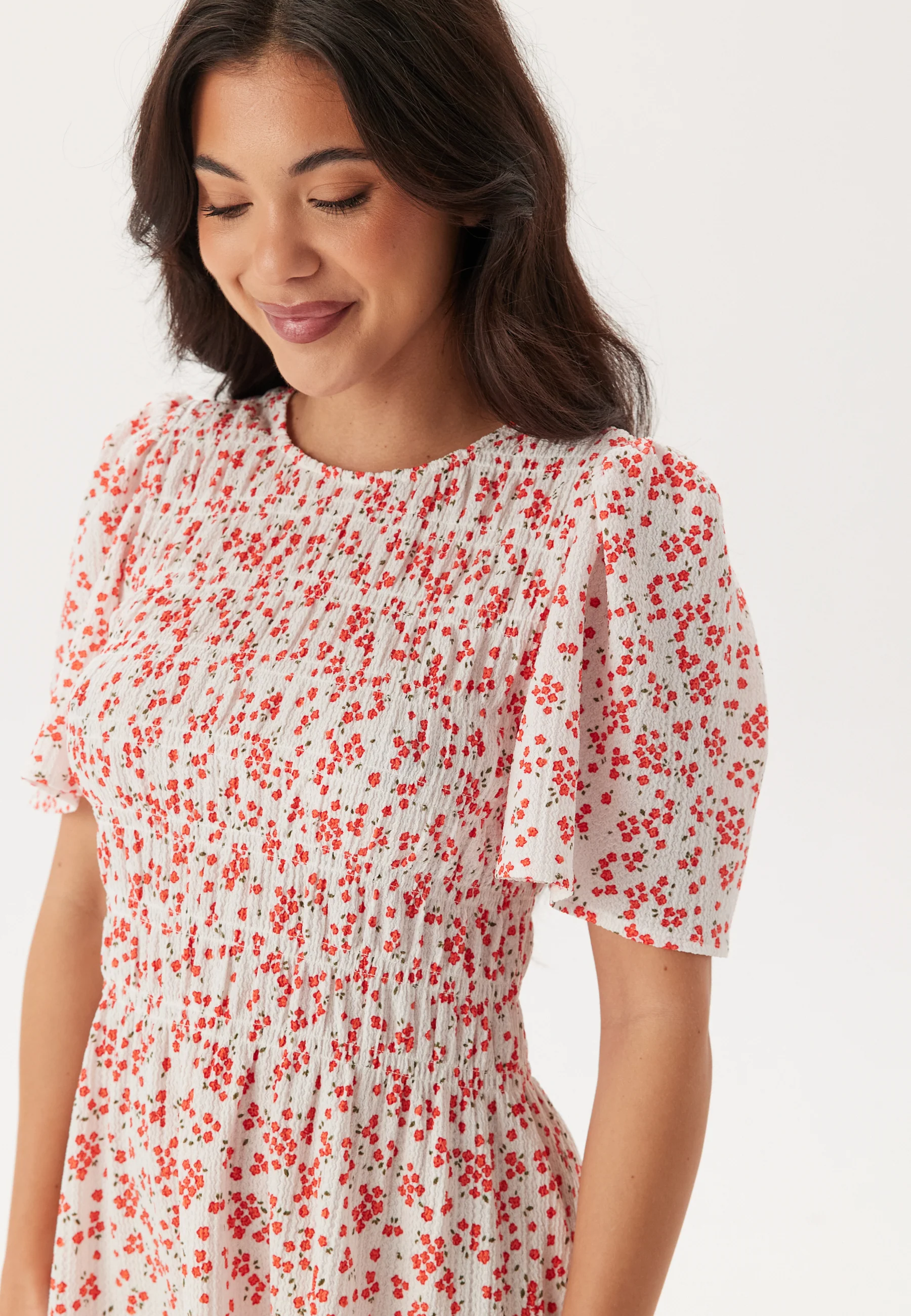 Butterfly Sleeve Short Dress - Image 3