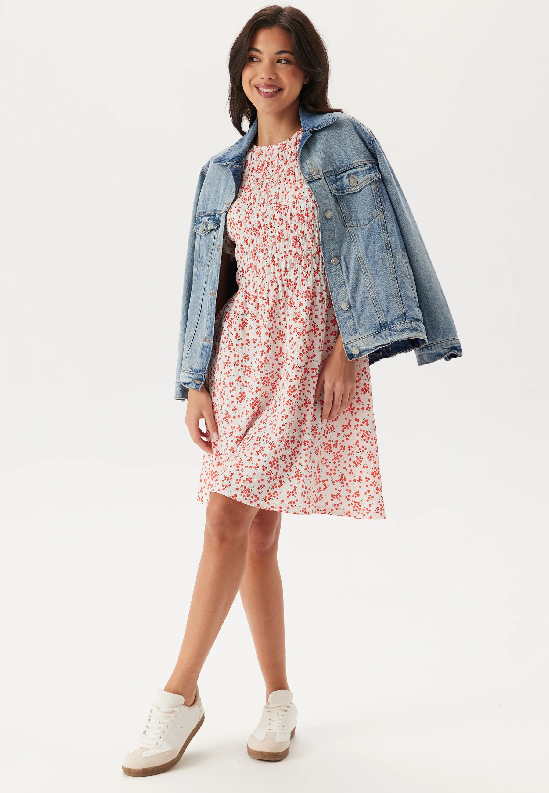 Butterfly Sleeve Short Dress - Image 5