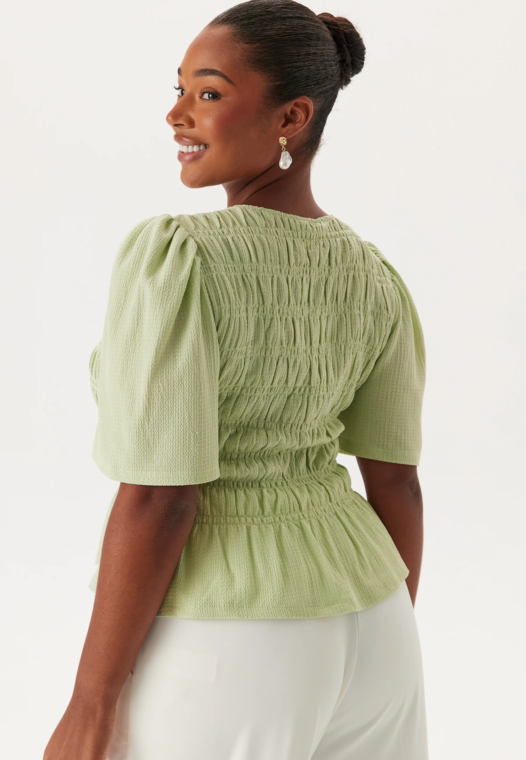 Butterfly Sleeve Smock Top - Image 6