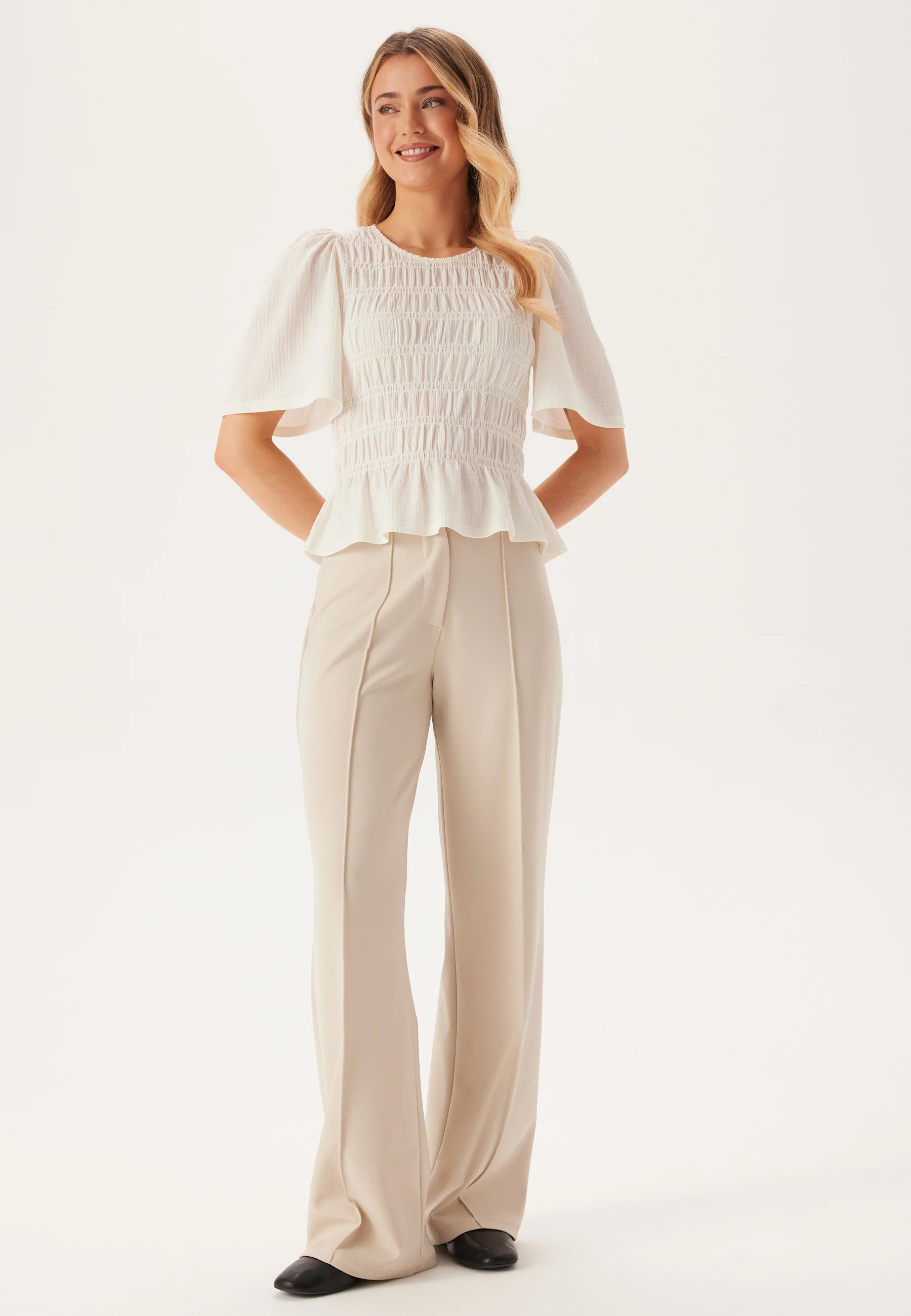 Butterfly Sleeve Smock Top - Image 3
