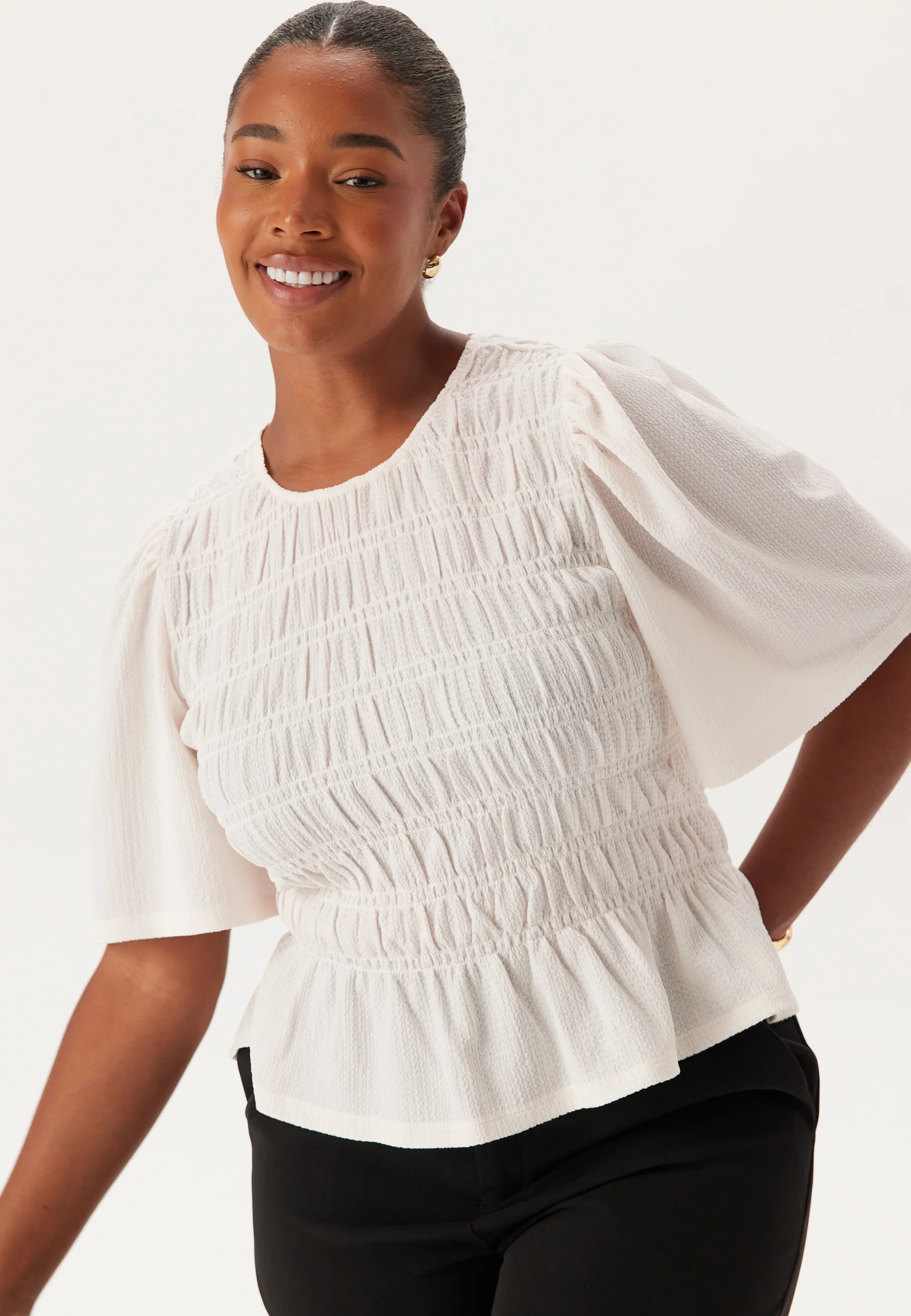 Butterfly Sleeve Smock Top - Image 5