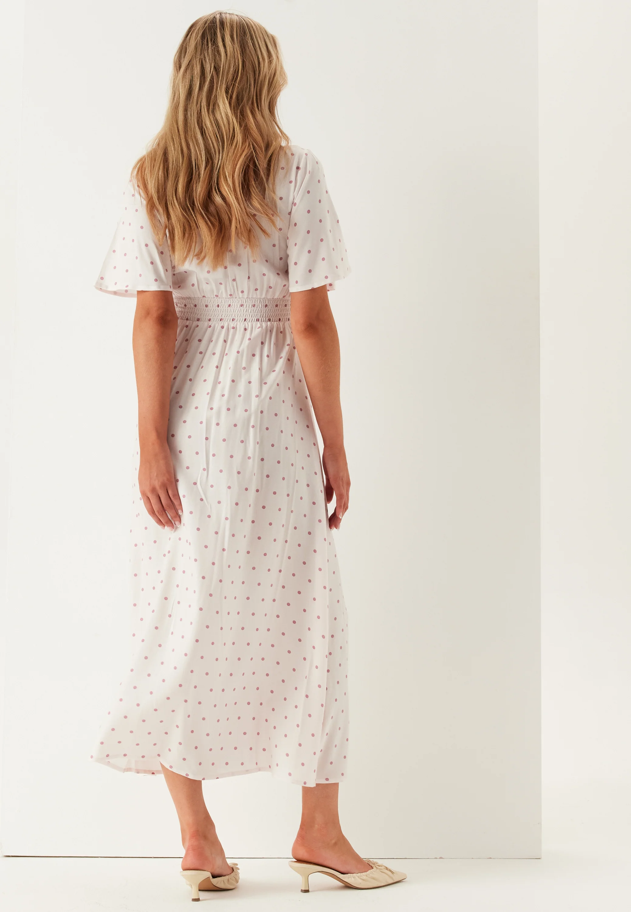 Butterfly Sleeve Viscose Maxi Dress - Image 3