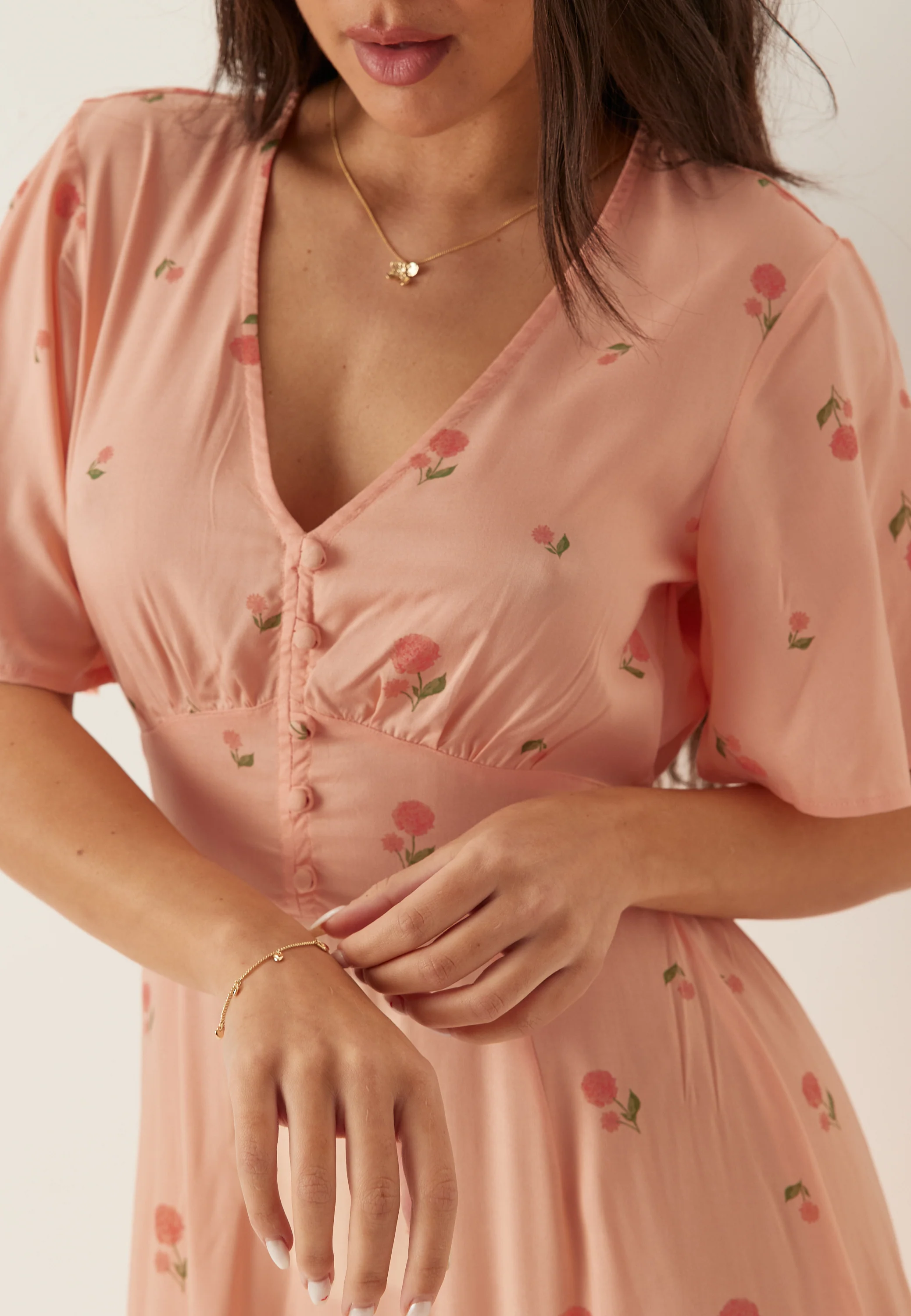 Butterfly Sleeve Viscose Maxi Dress - Image 4