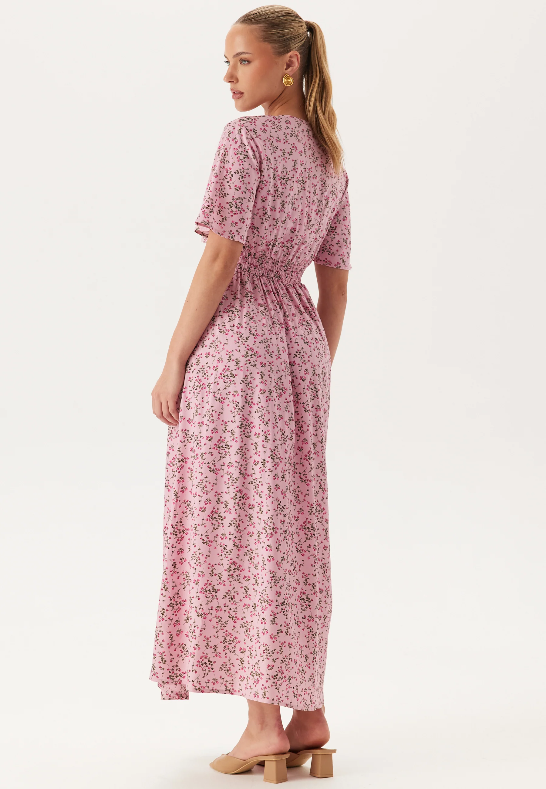 Butterfly Sleeve Viscose Maxi Dress - Image 2