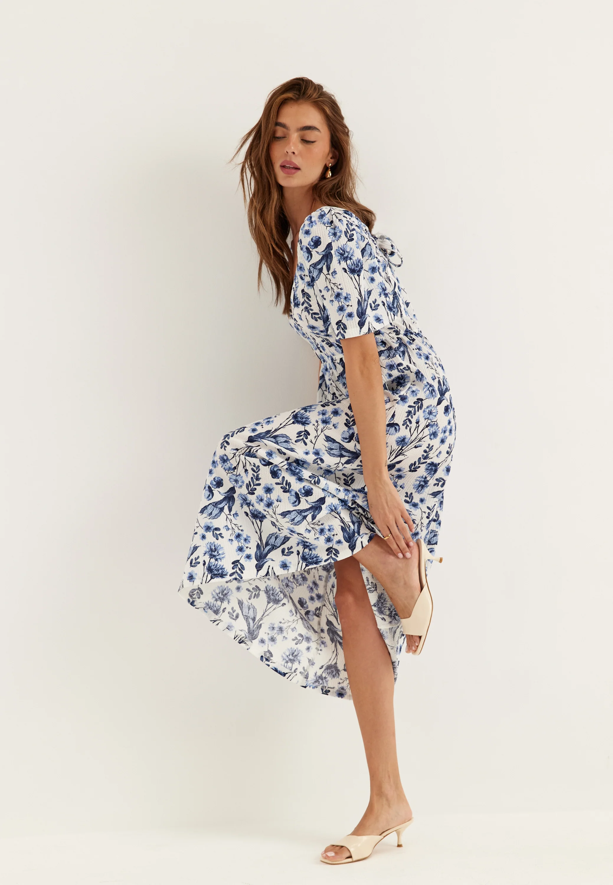 Butterfly Tie Back Midi Dress - Image 2