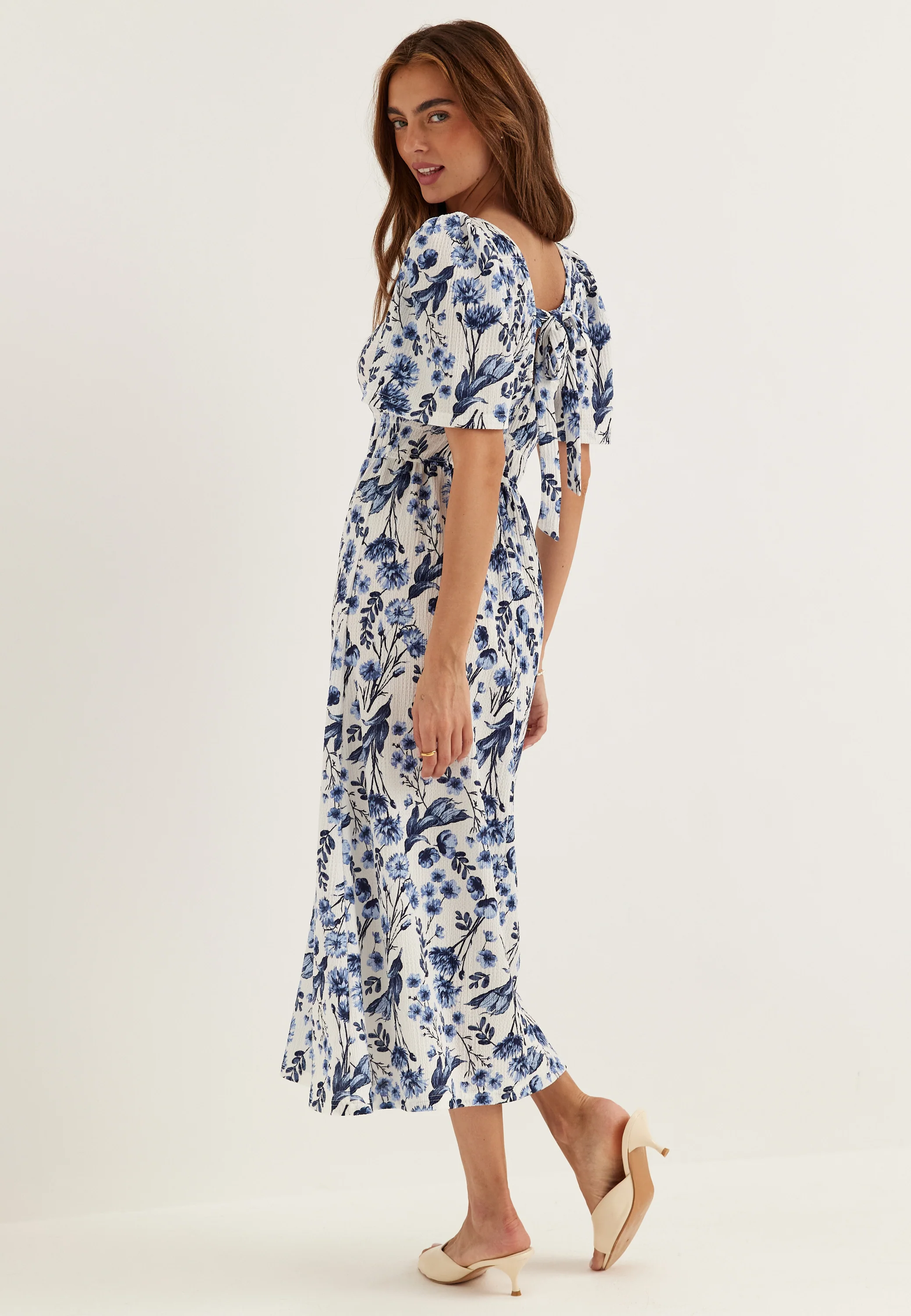 Butterfly Tie Back Midi Dress - Image 3