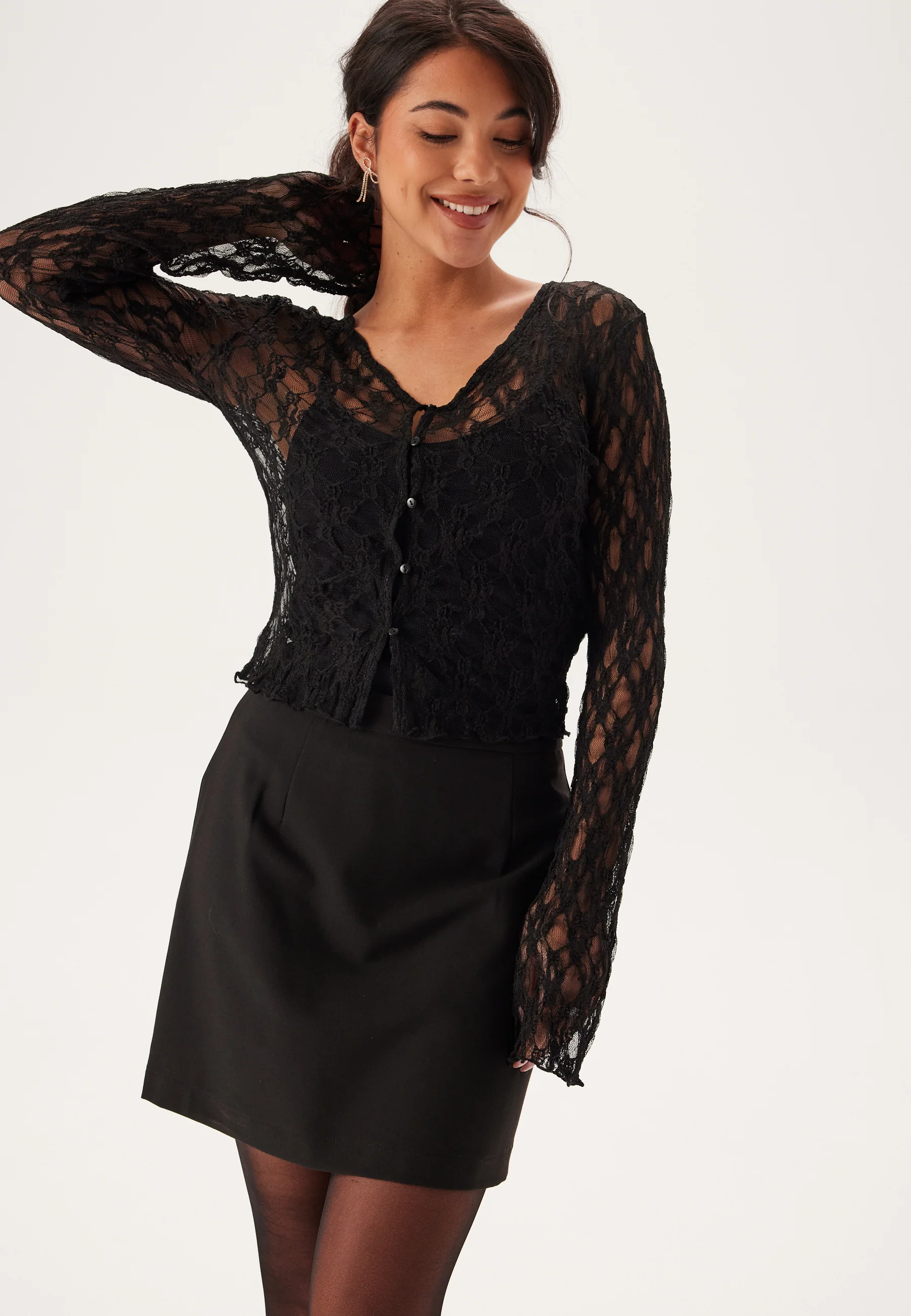 Button Lace Cardigan - Image 2