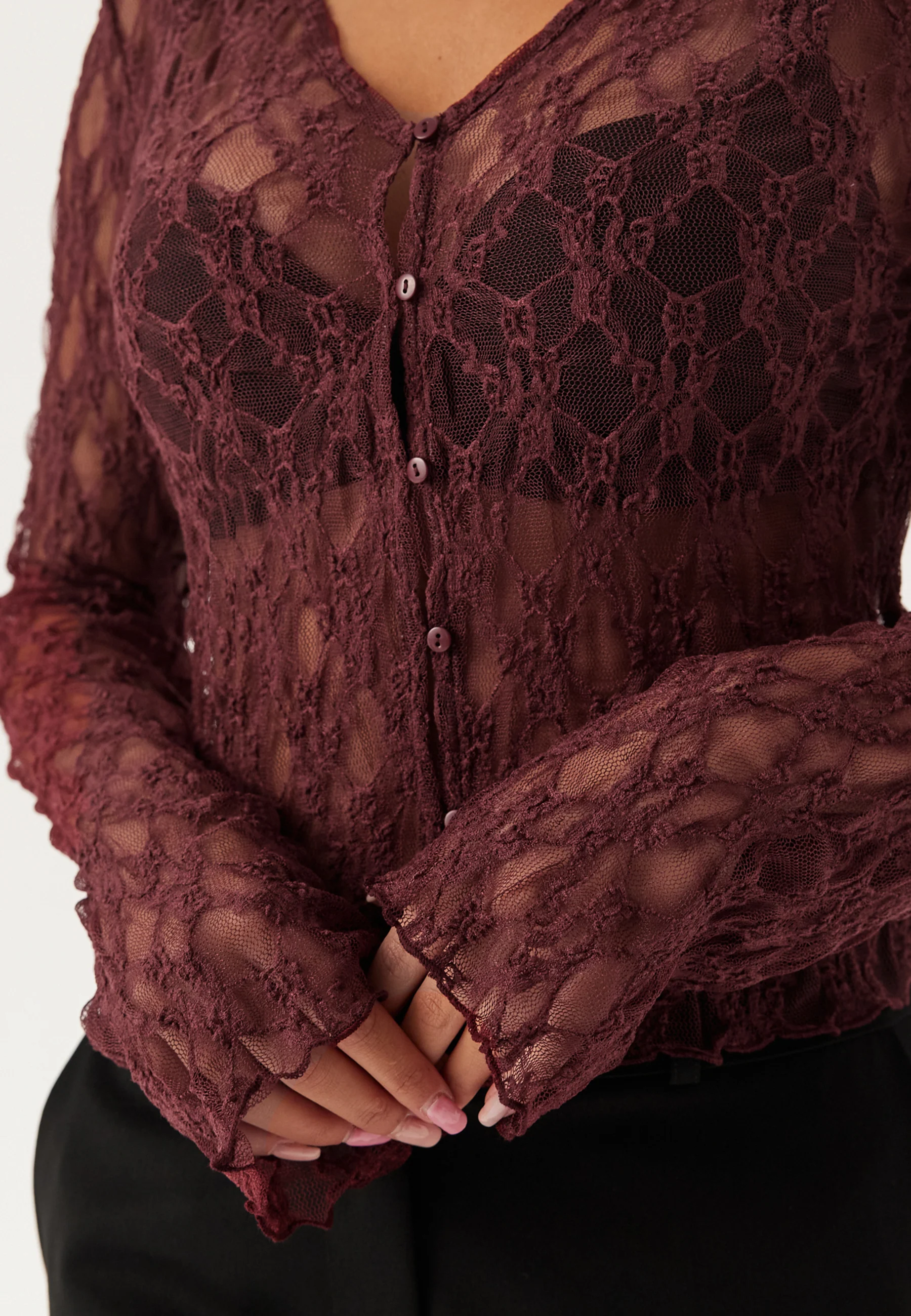 Button Lace Cardigan - Image 5