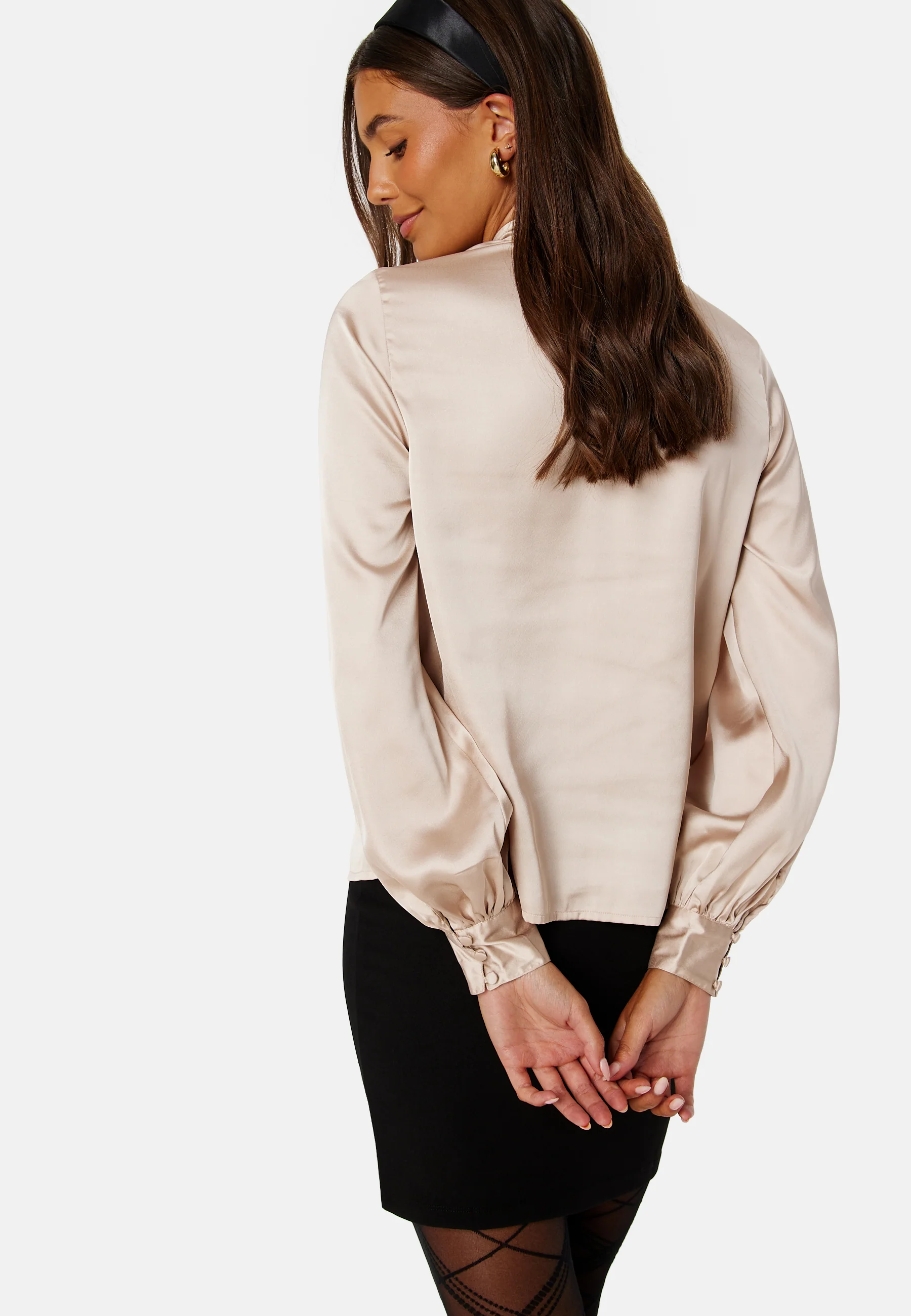 Button Satin Blouse - Image 2