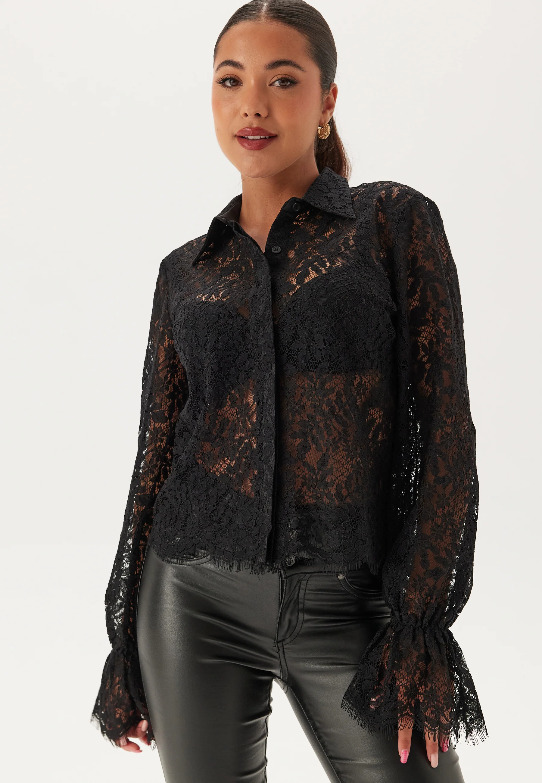 Buttoned Lace Shirt - Image 2