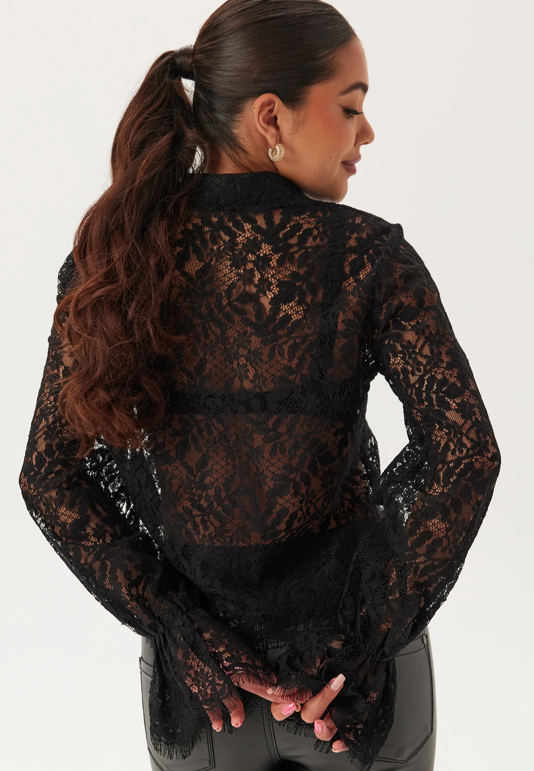 Buttoned Lace Shirt - Image 3