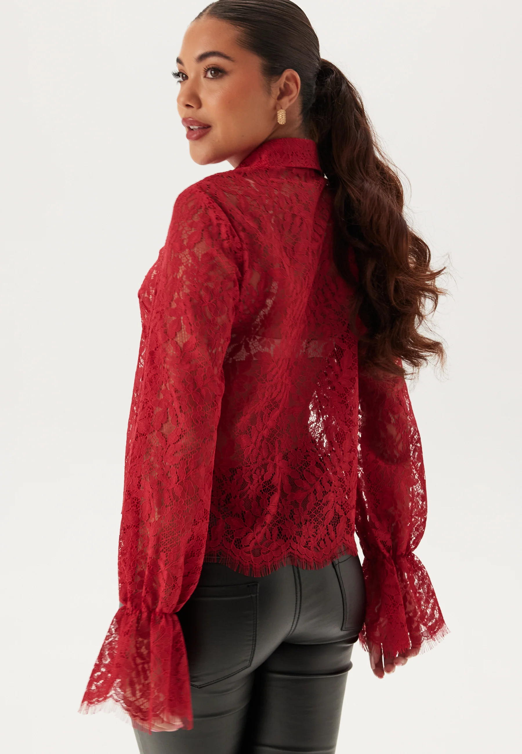 Buttoned Lace Shirt - Image 3
