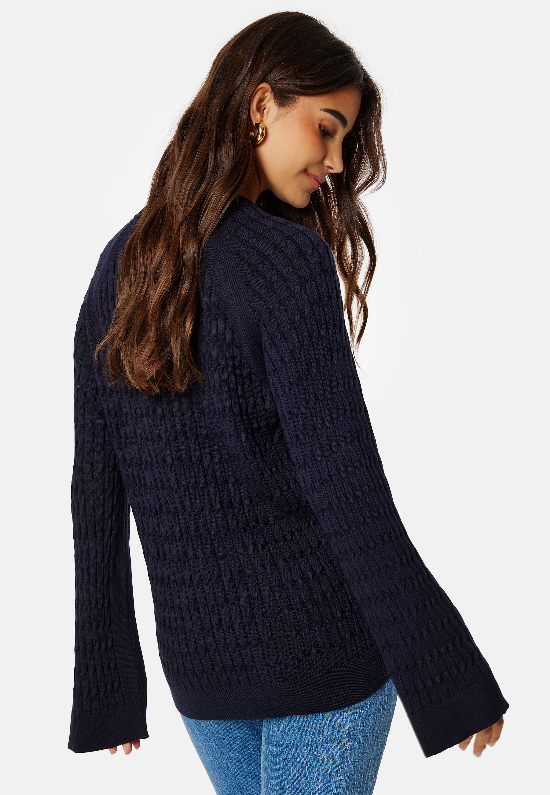 Cable Knit C-Neck - Image 3