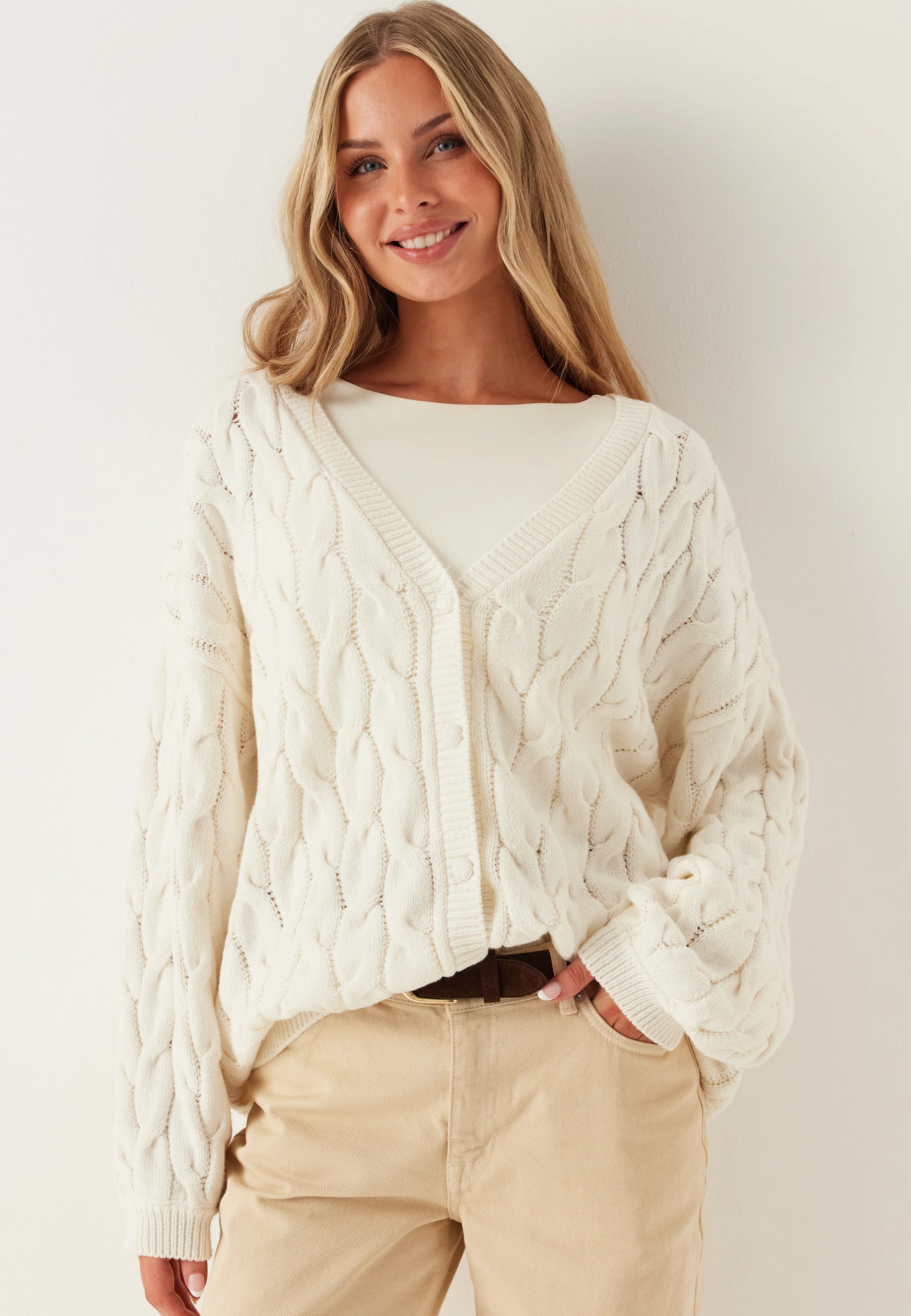 Cable Knit Cardigan - Image 4