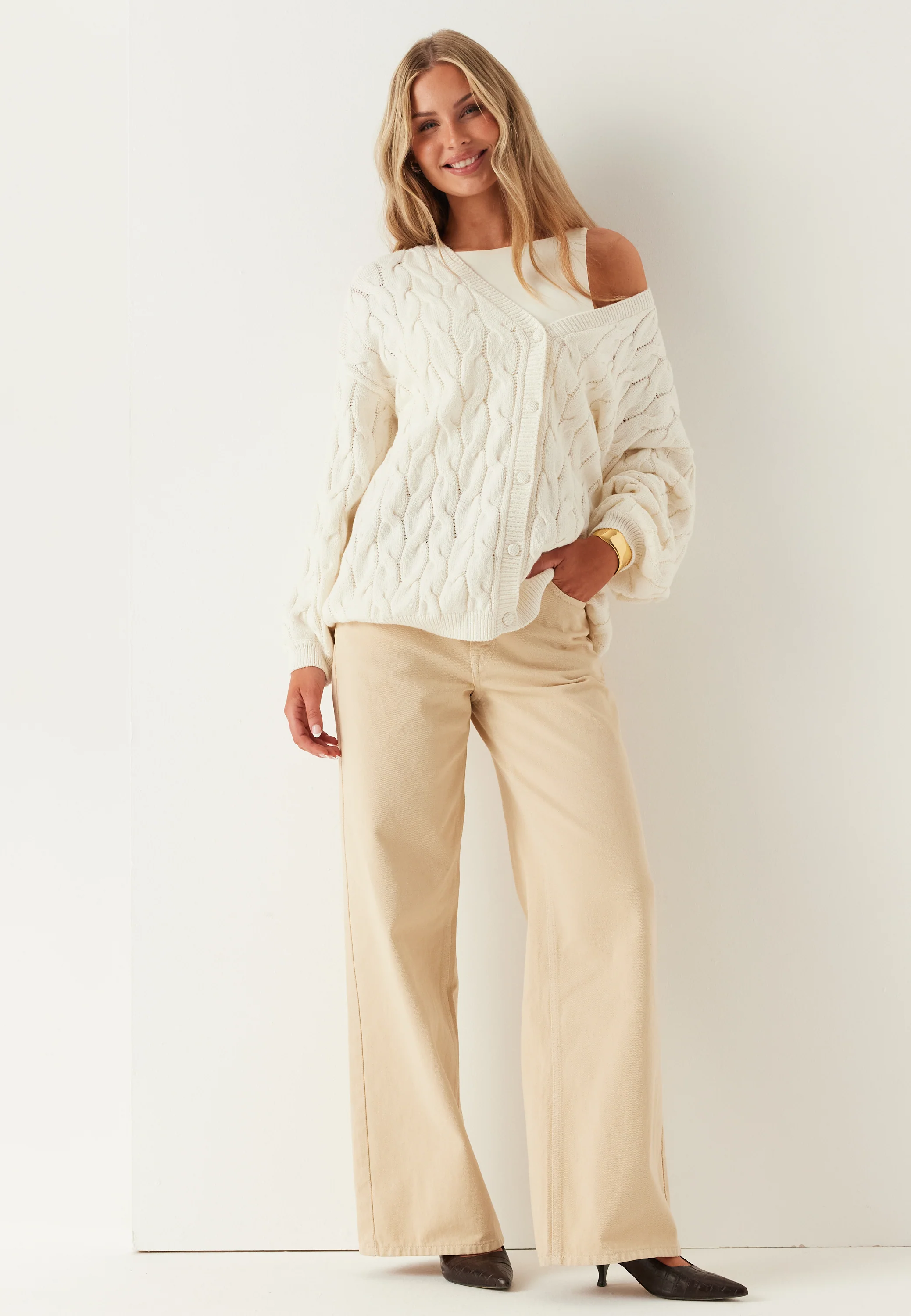 Cable Knit Cardigan - Image 5