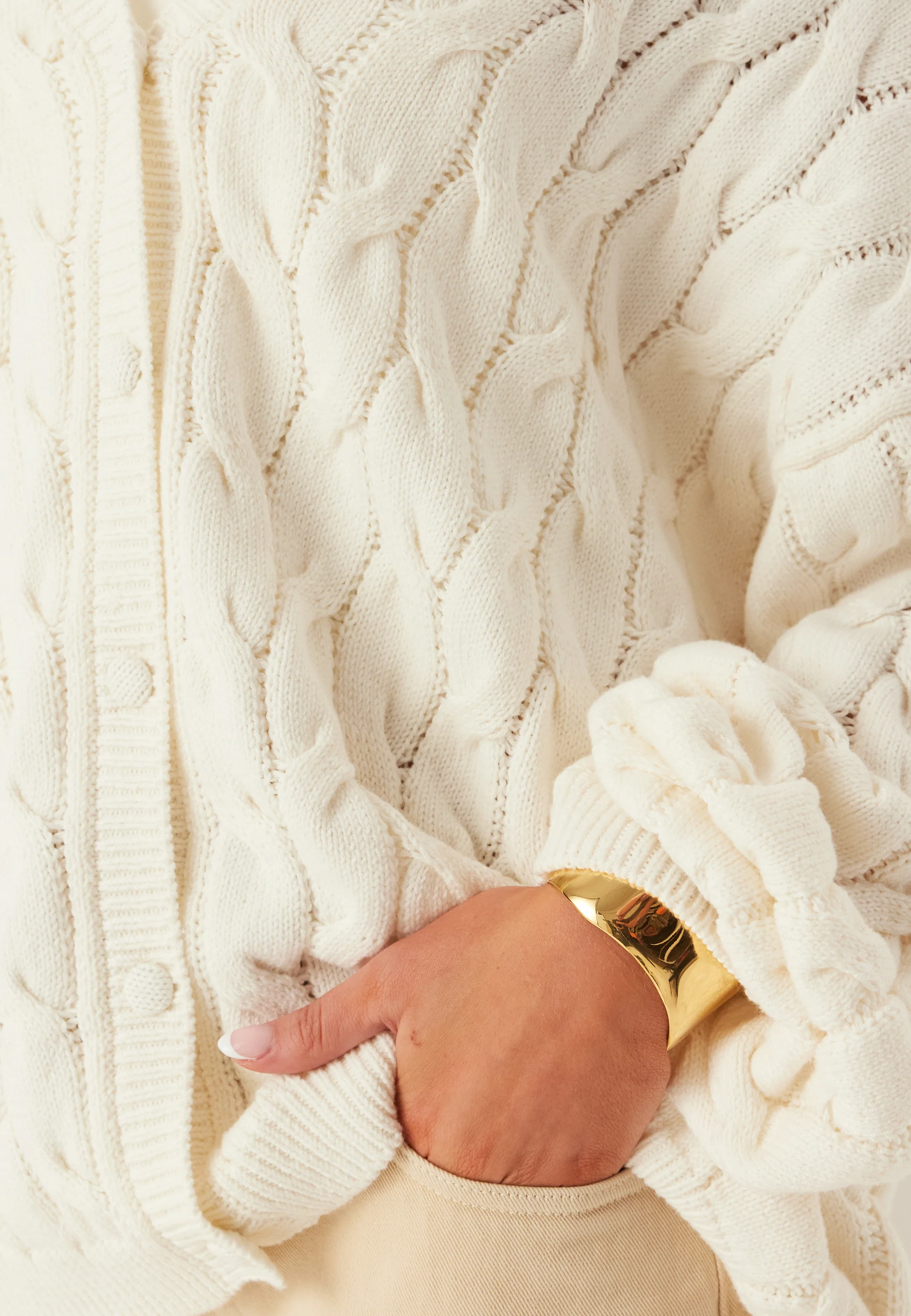 Cable Knit Cardigan - Image 7
