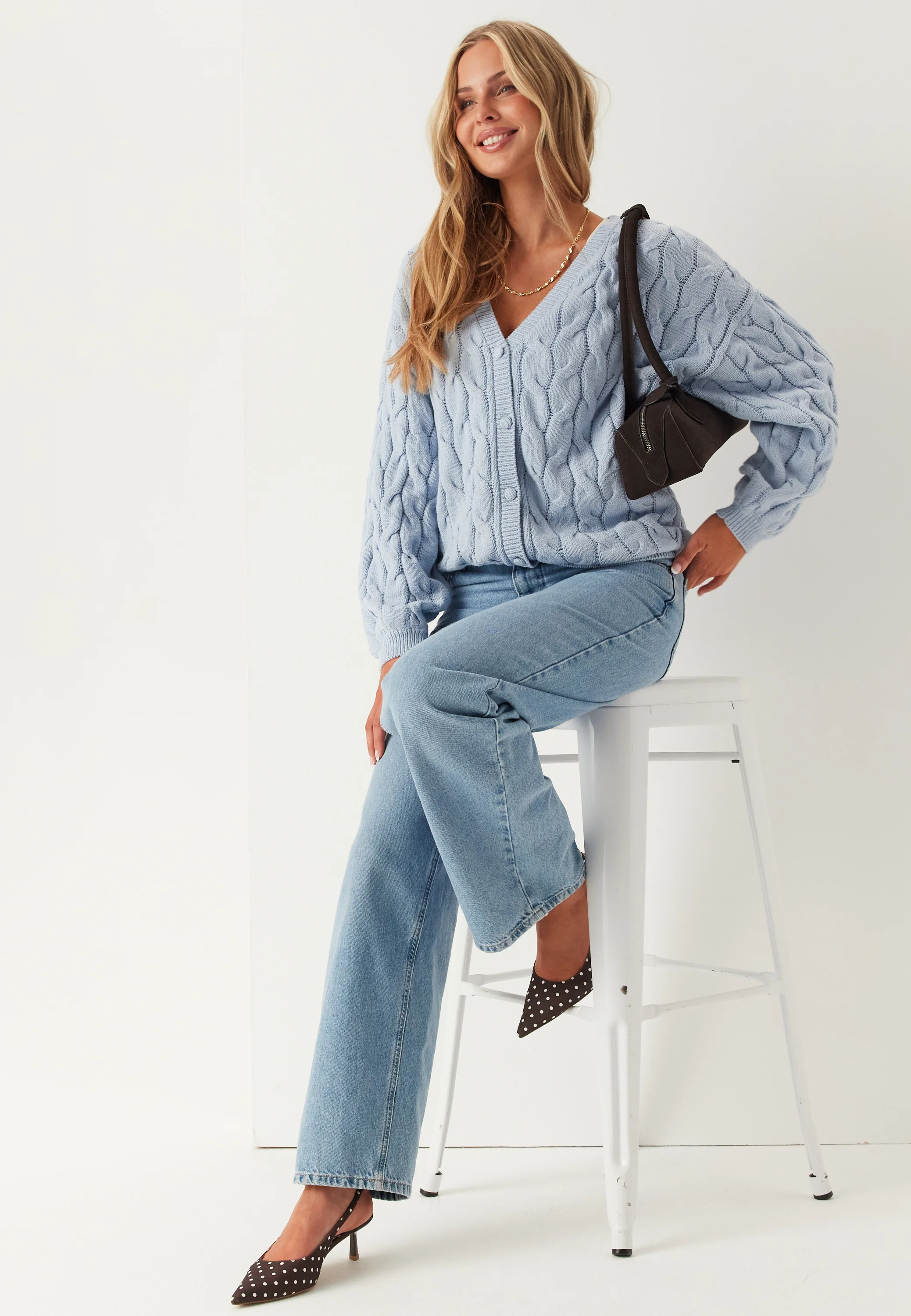 Cable Knit Cardigan - Image 4