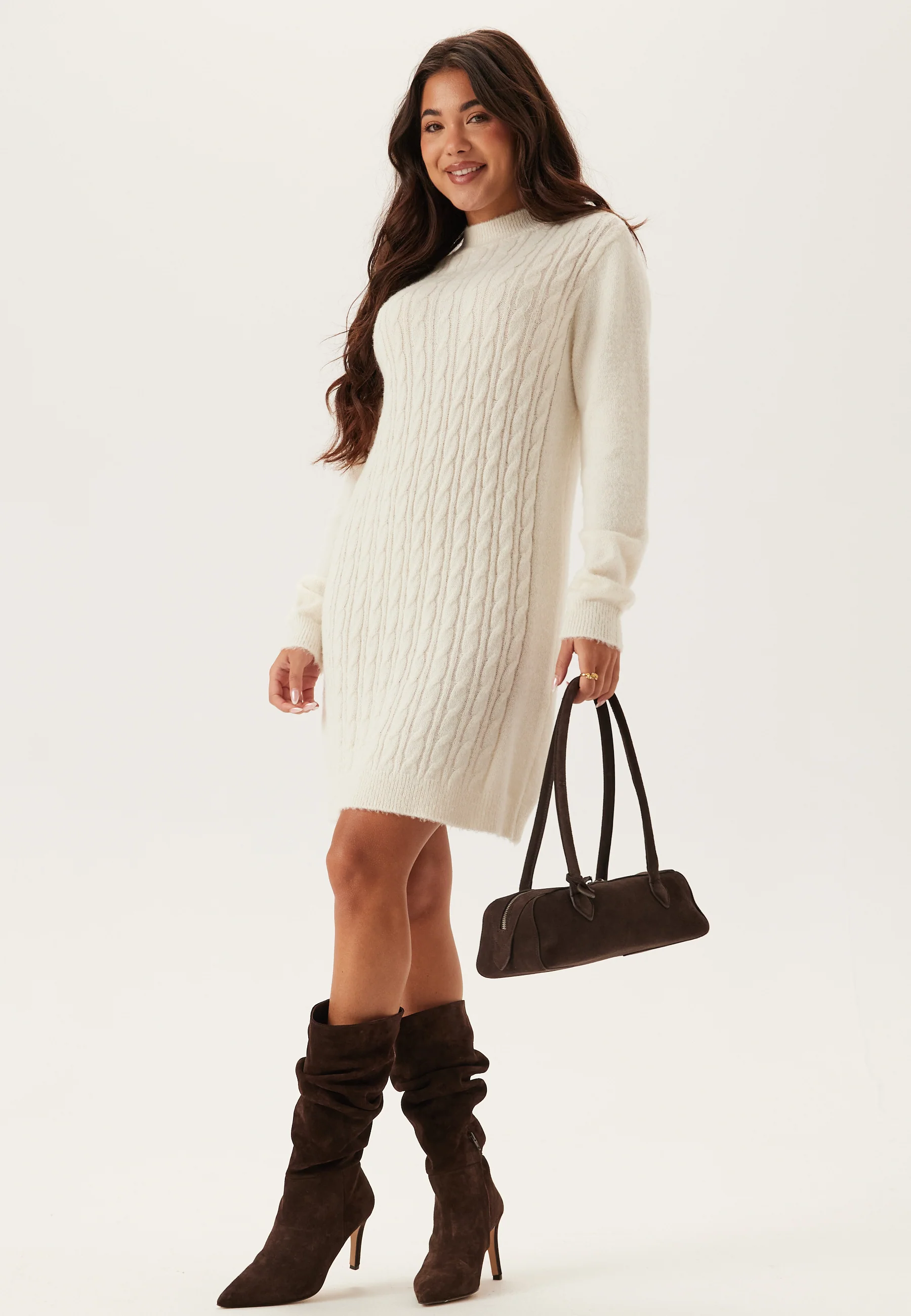 Cable Knit Sweater Dress - Image 2