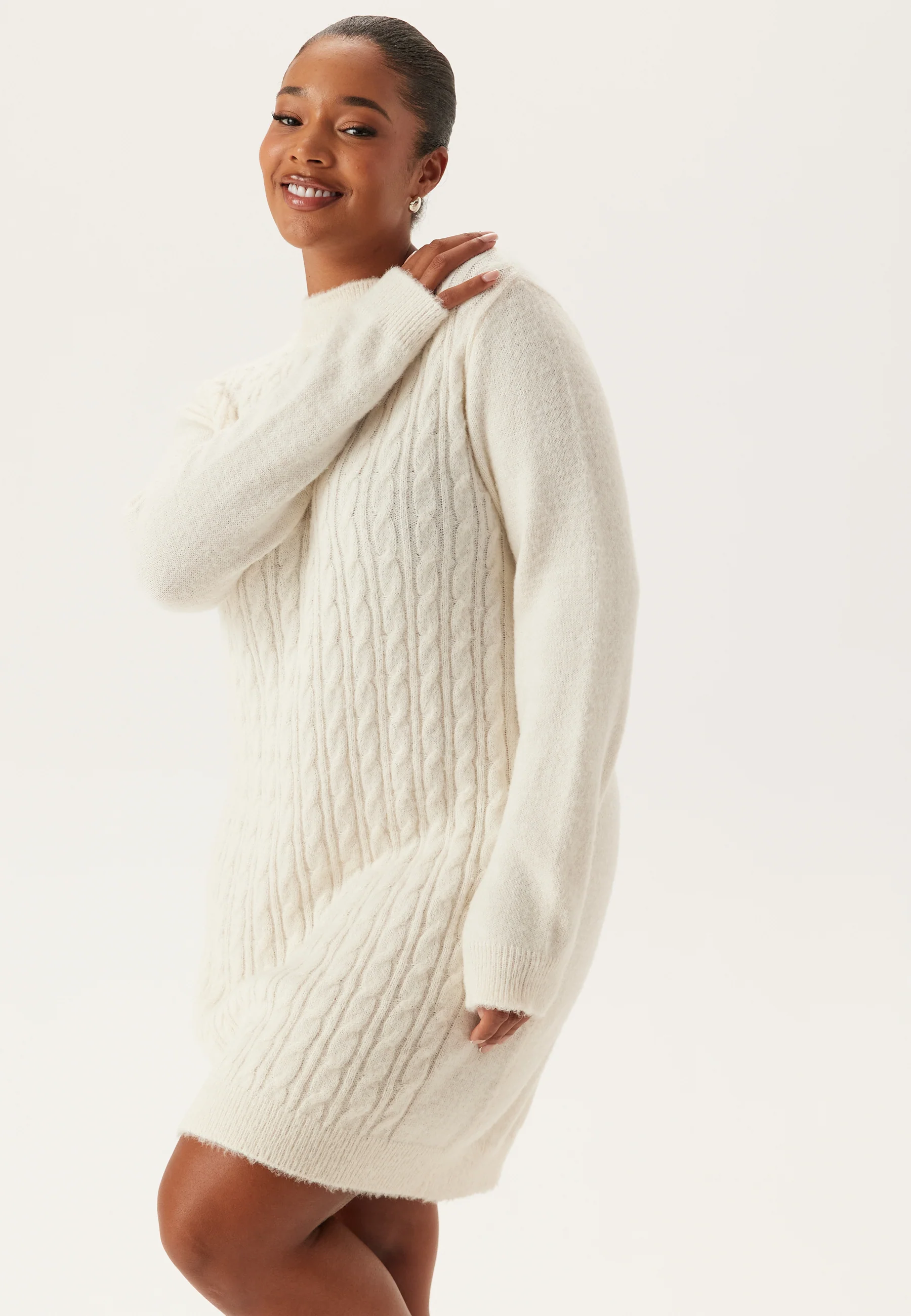 Cable Knit Sweater Dress - Image 8