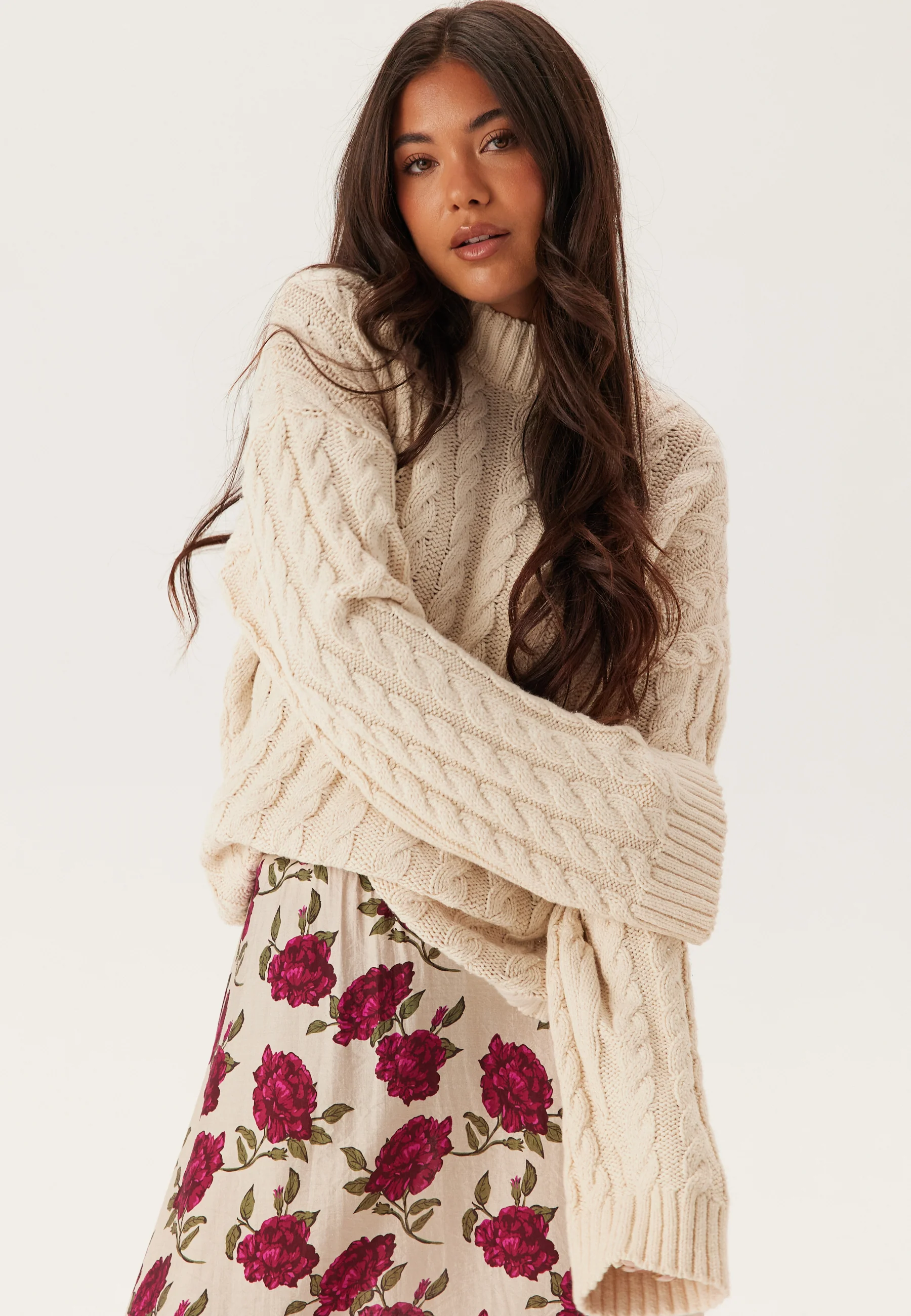 Cable Knit Sweater - Image 3