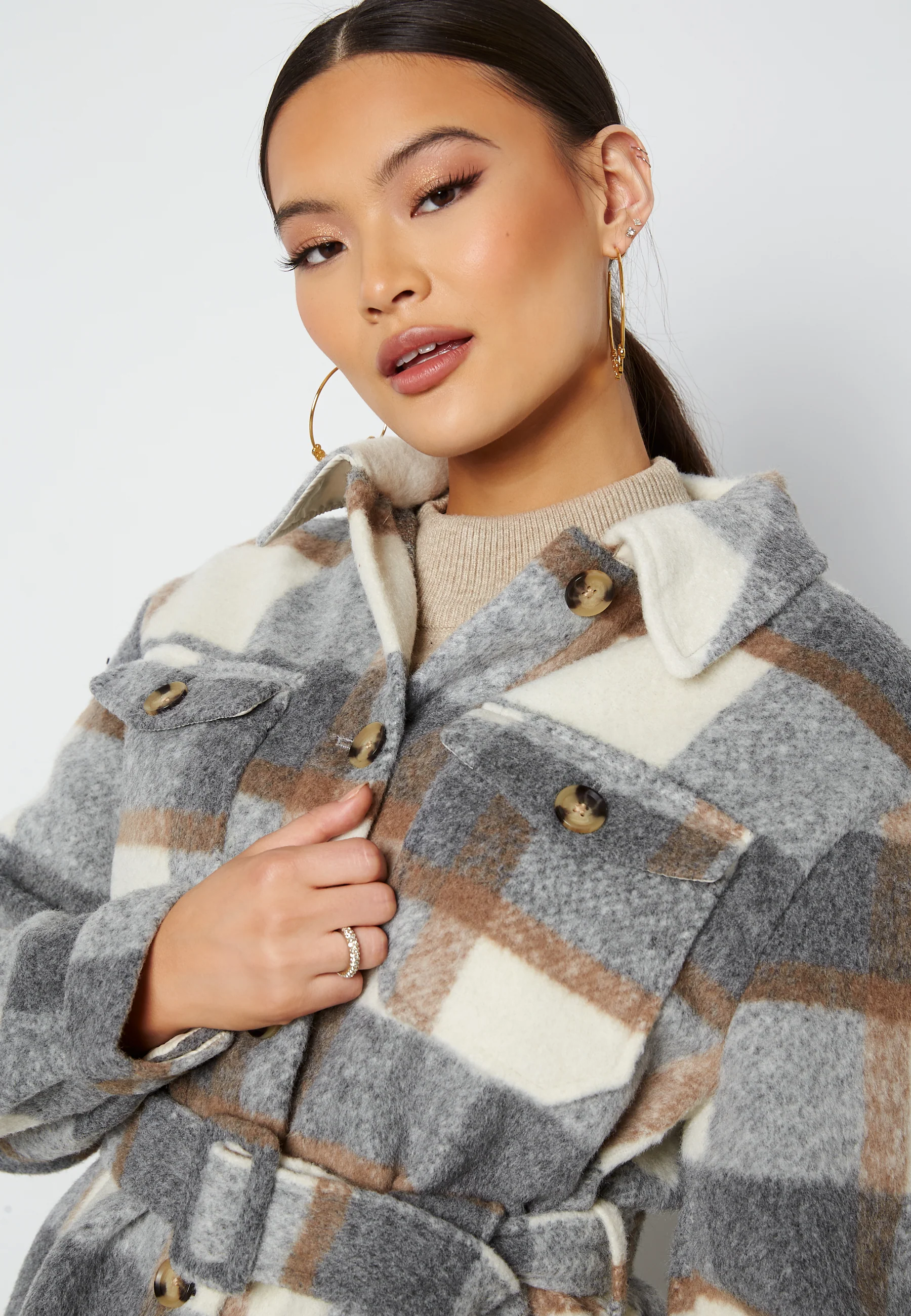 Callyutility Check Wool Jacket - Image 4