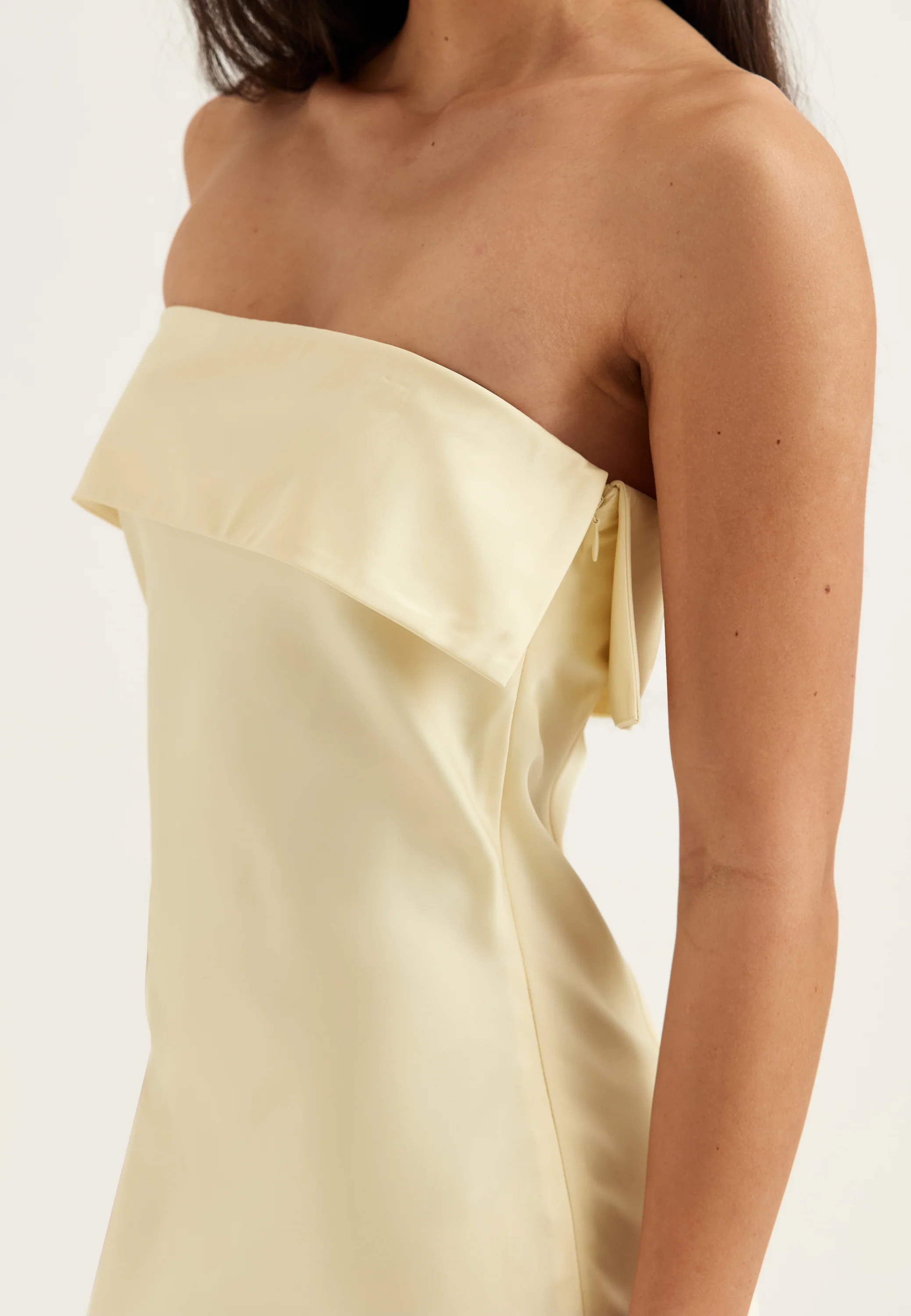 Cape Satin Maxi Dress - Image 11