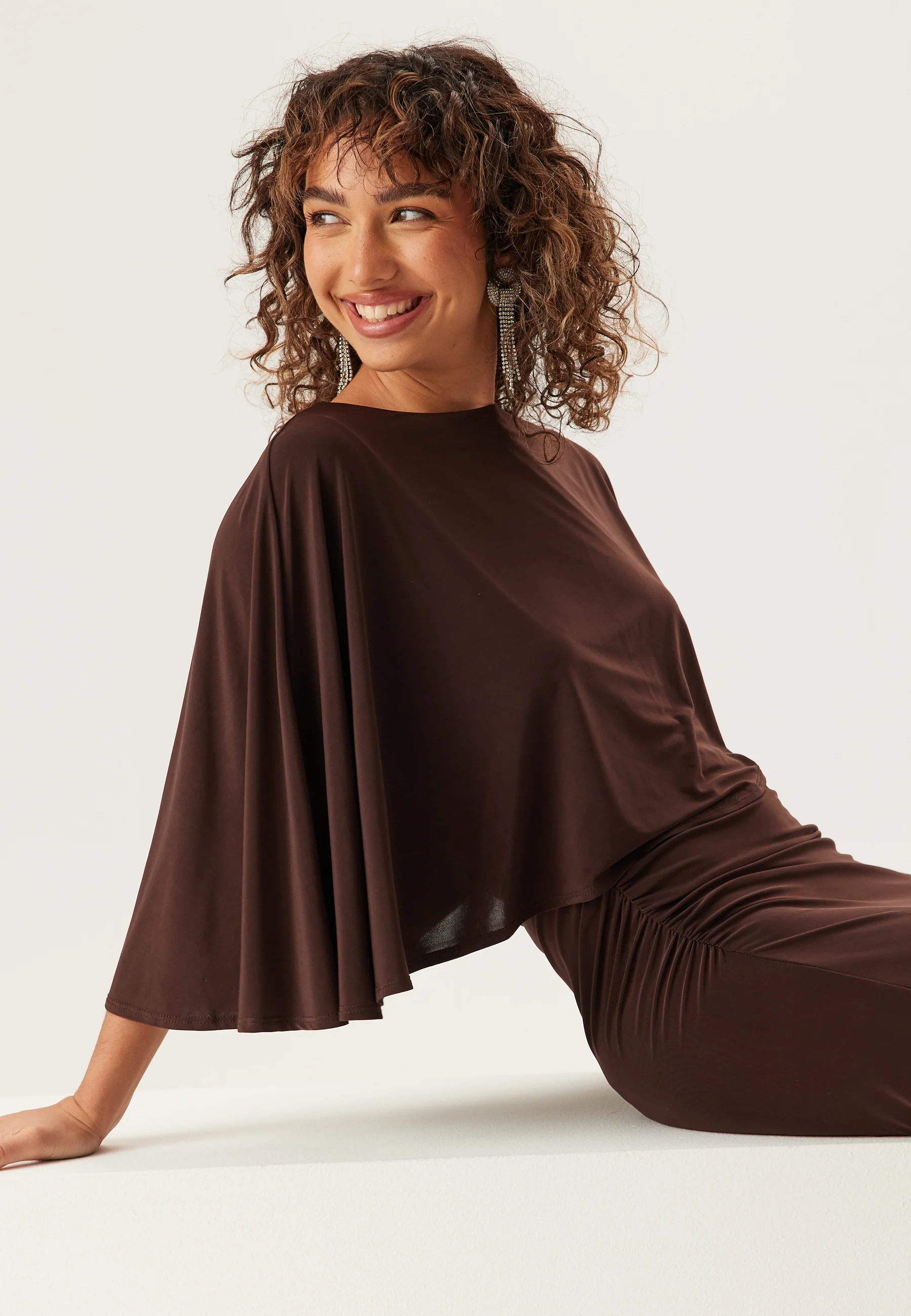 Cape Soft Maxi Dress - Image 4