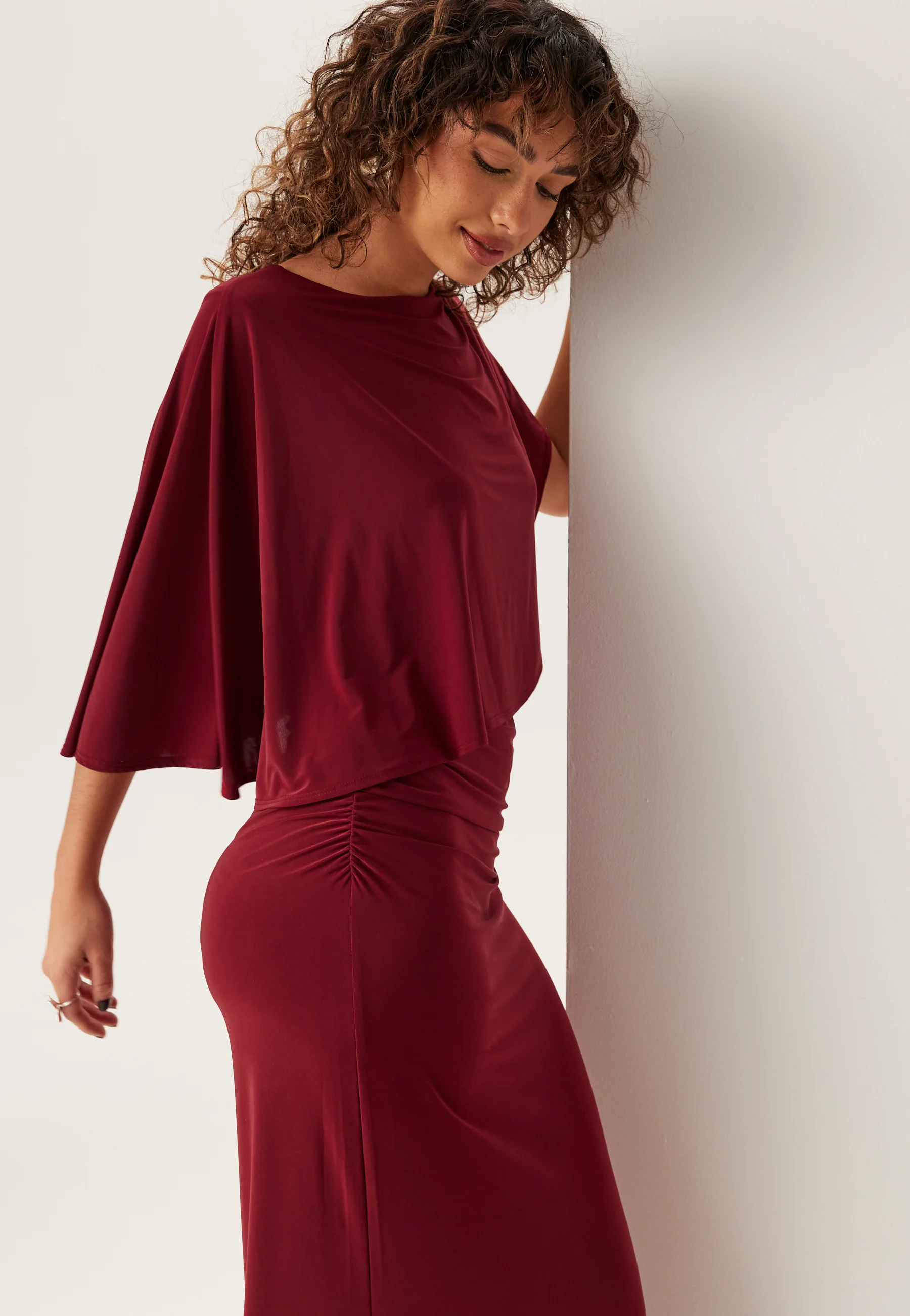 Cape Soft Maxi Dress - Image 3