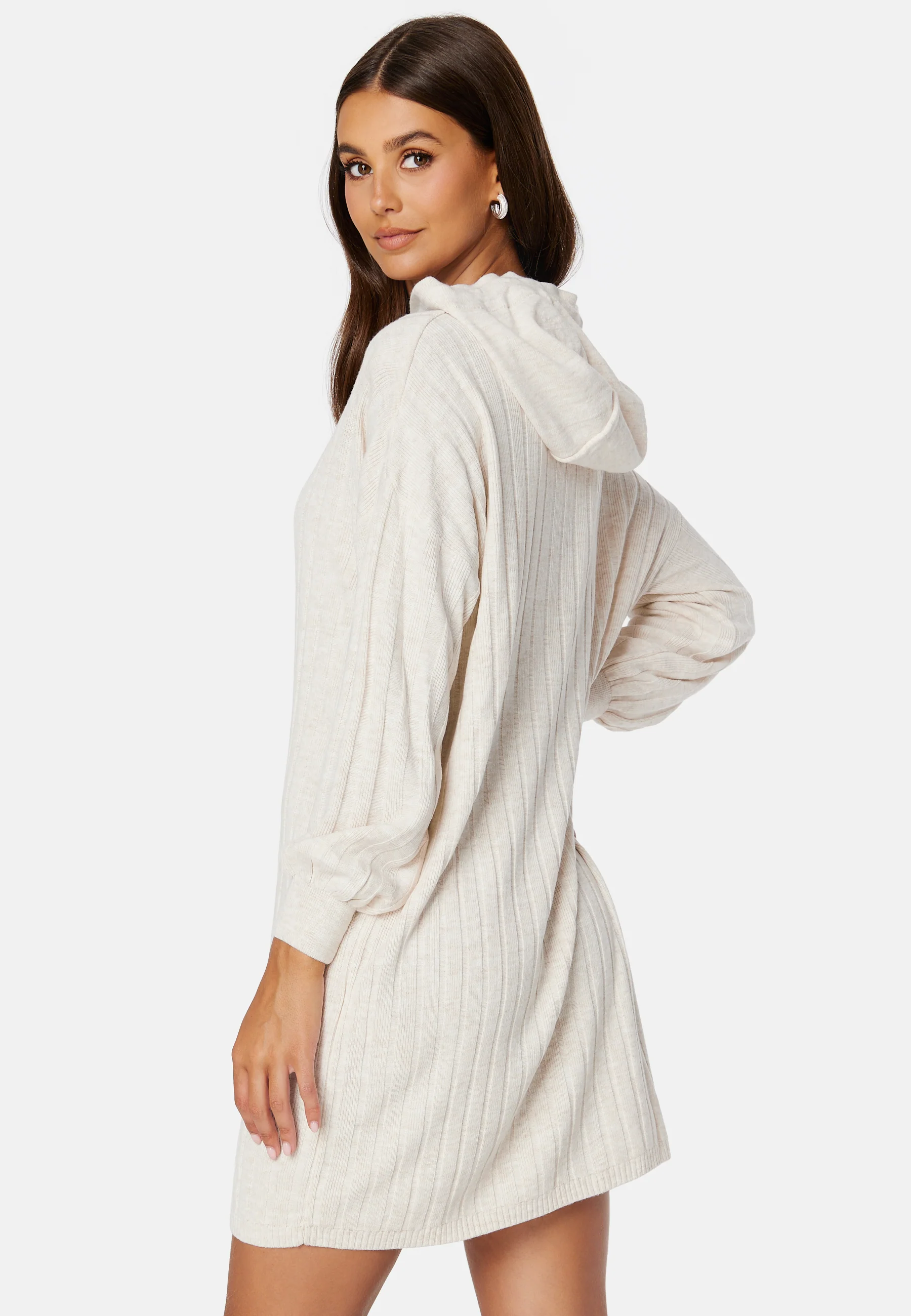Carey L/S Long Hood Dress - Image 4