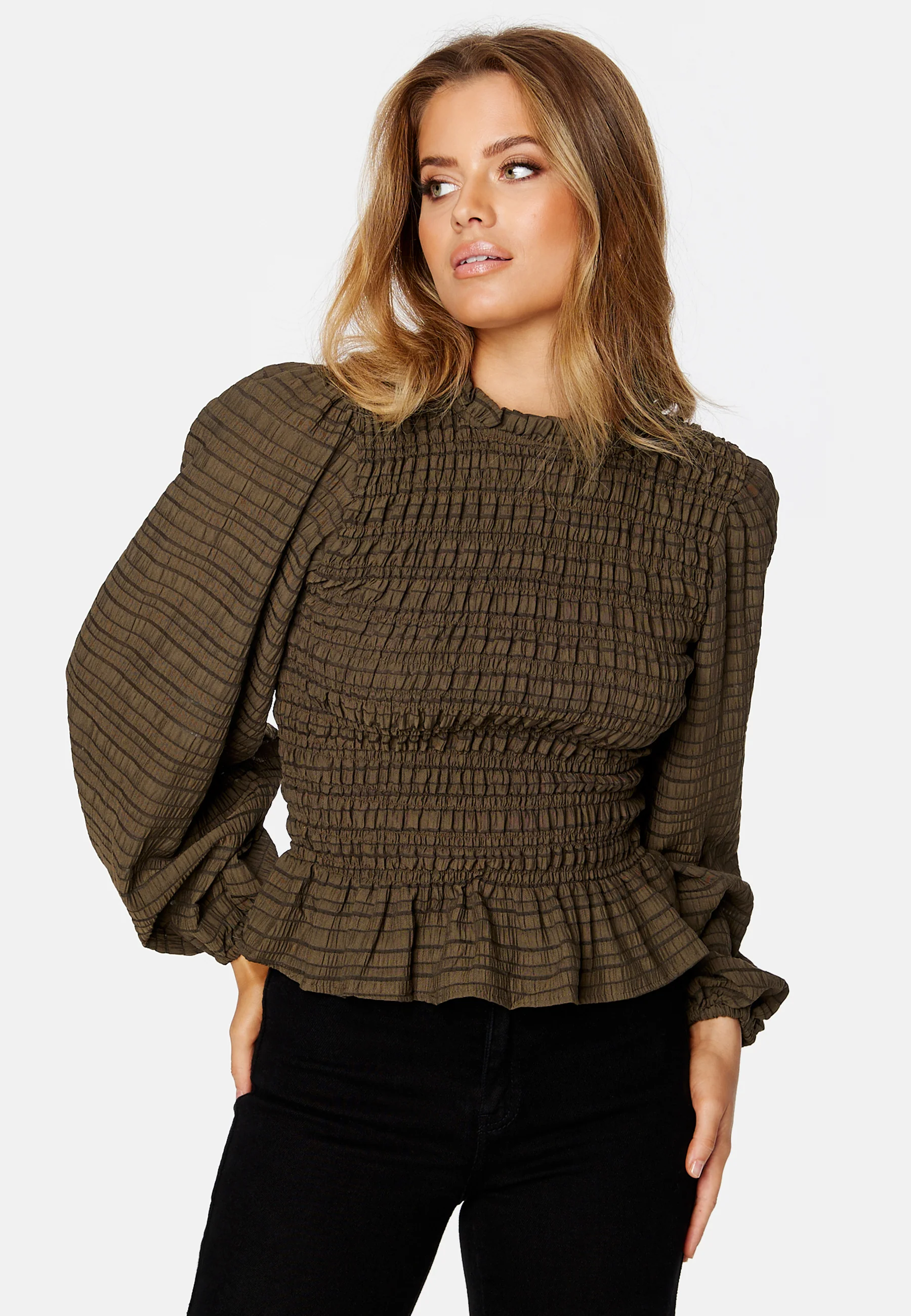Carla LS Smock Top