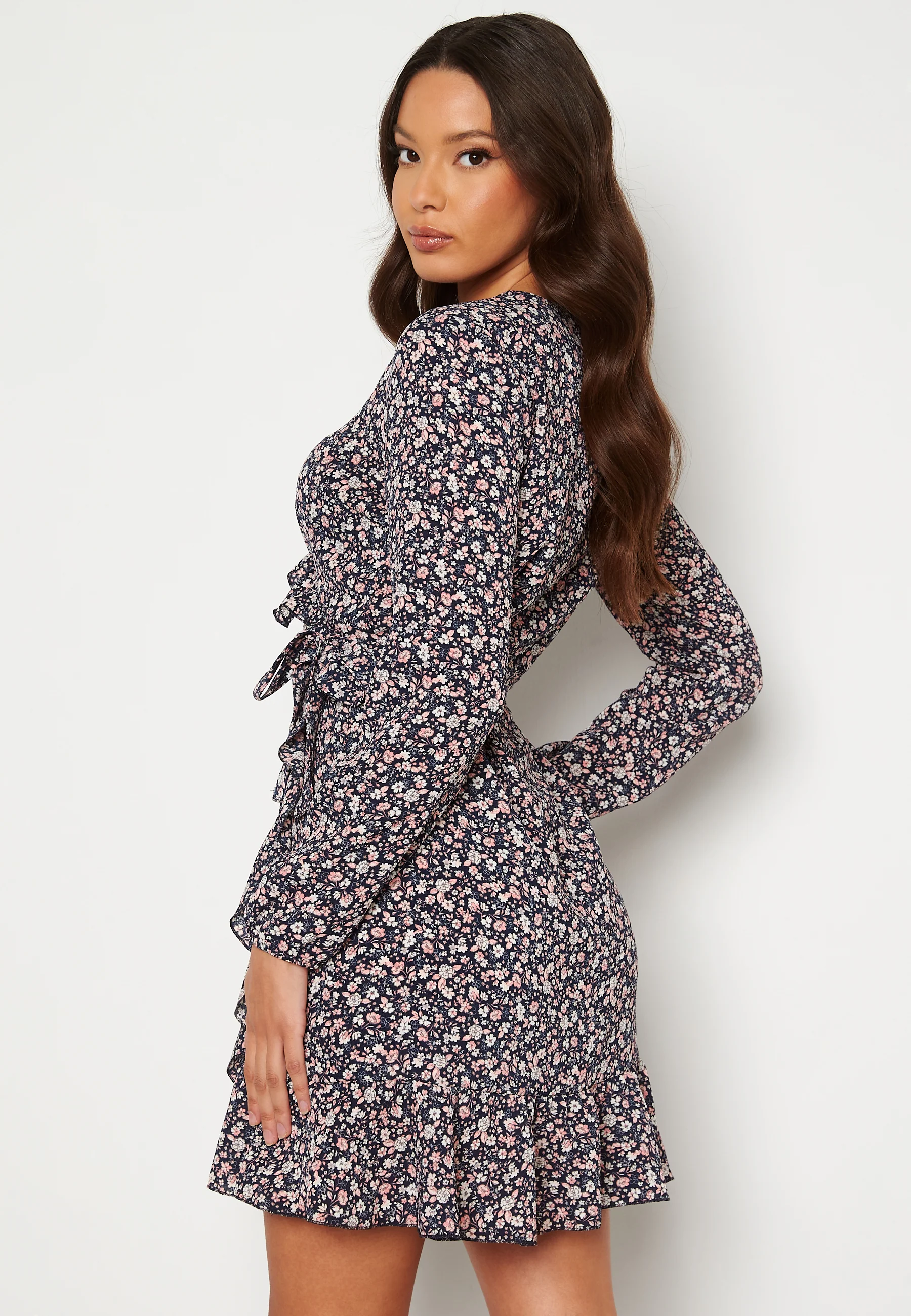 Carly L/S Wrap Dress - Image 3
