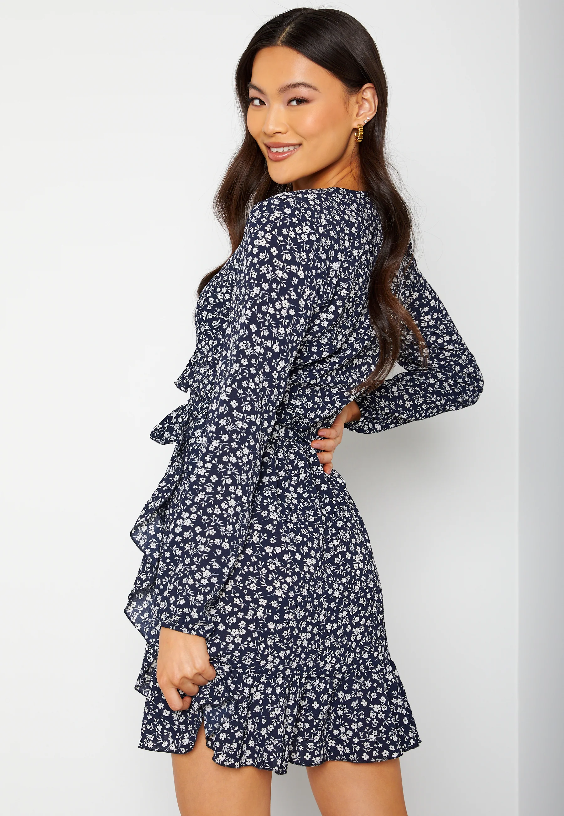 Carly L/S Wrap Dress - Image 3