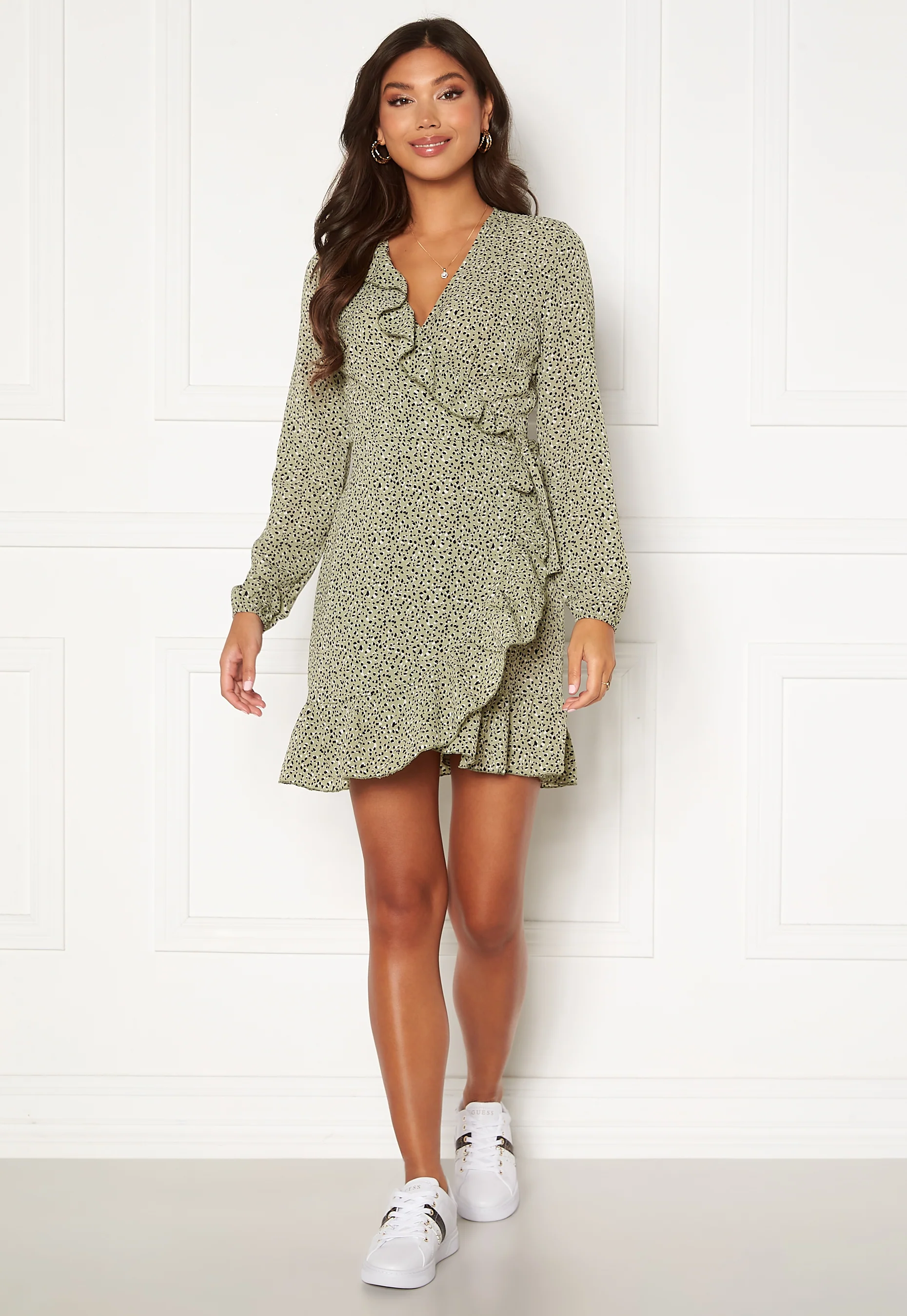 Carly L/S Wrap Dress - Image 2