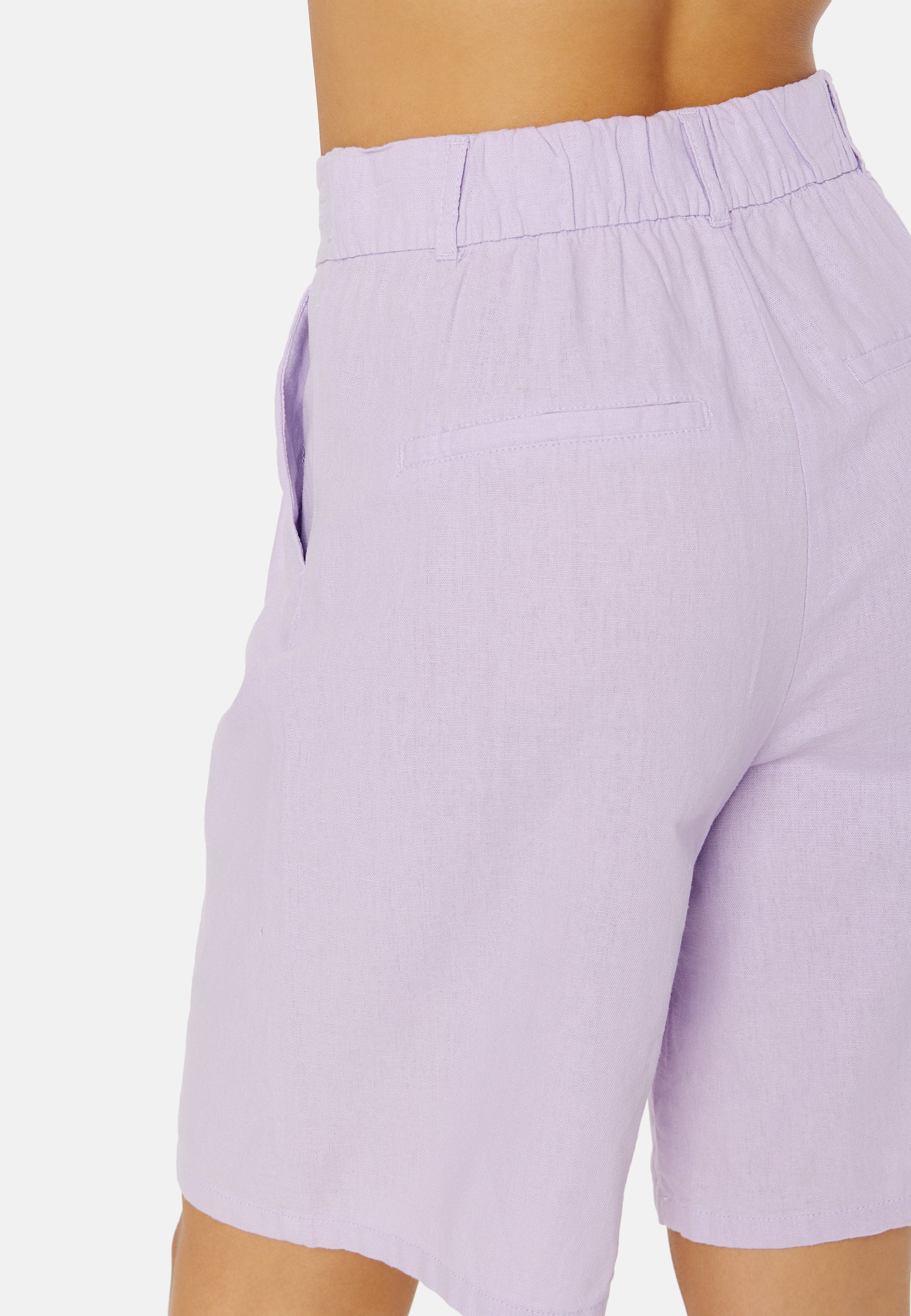 Caro HW Wide Linen Blend Shorts - Image 5