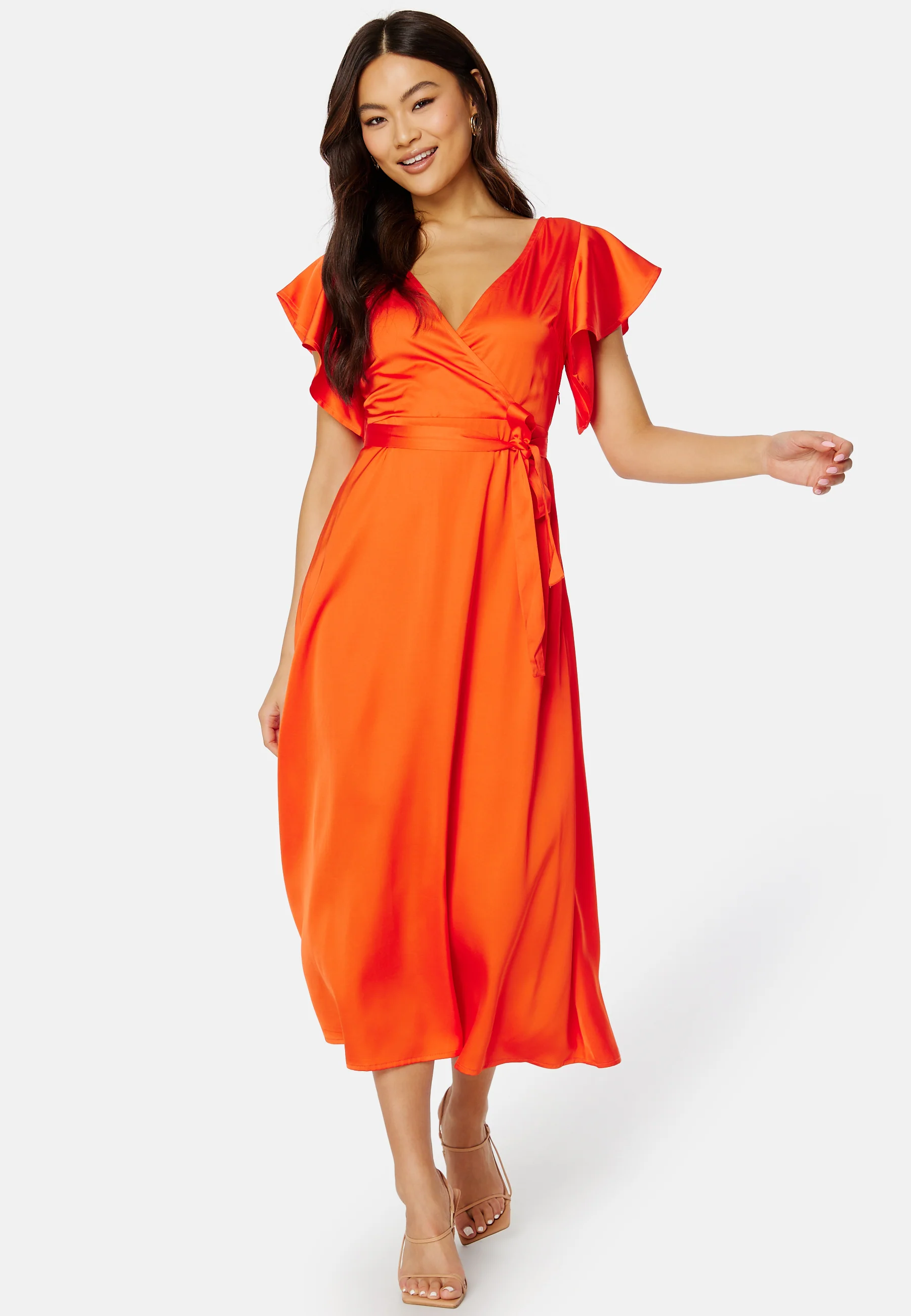 Carolina S/S V-Neck Midi Dress - Image 4