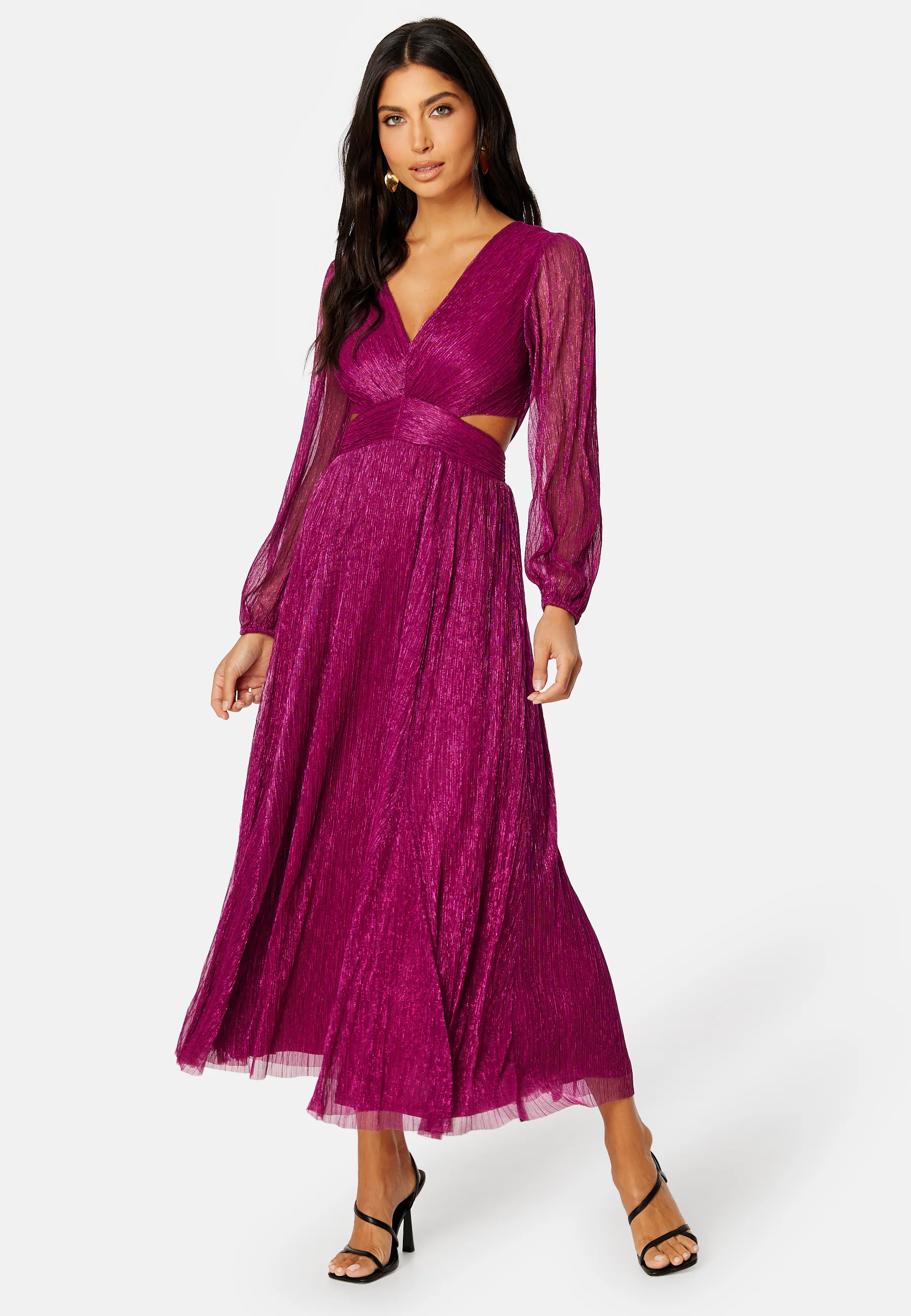 Cassandra Cut Out Plisse Dress