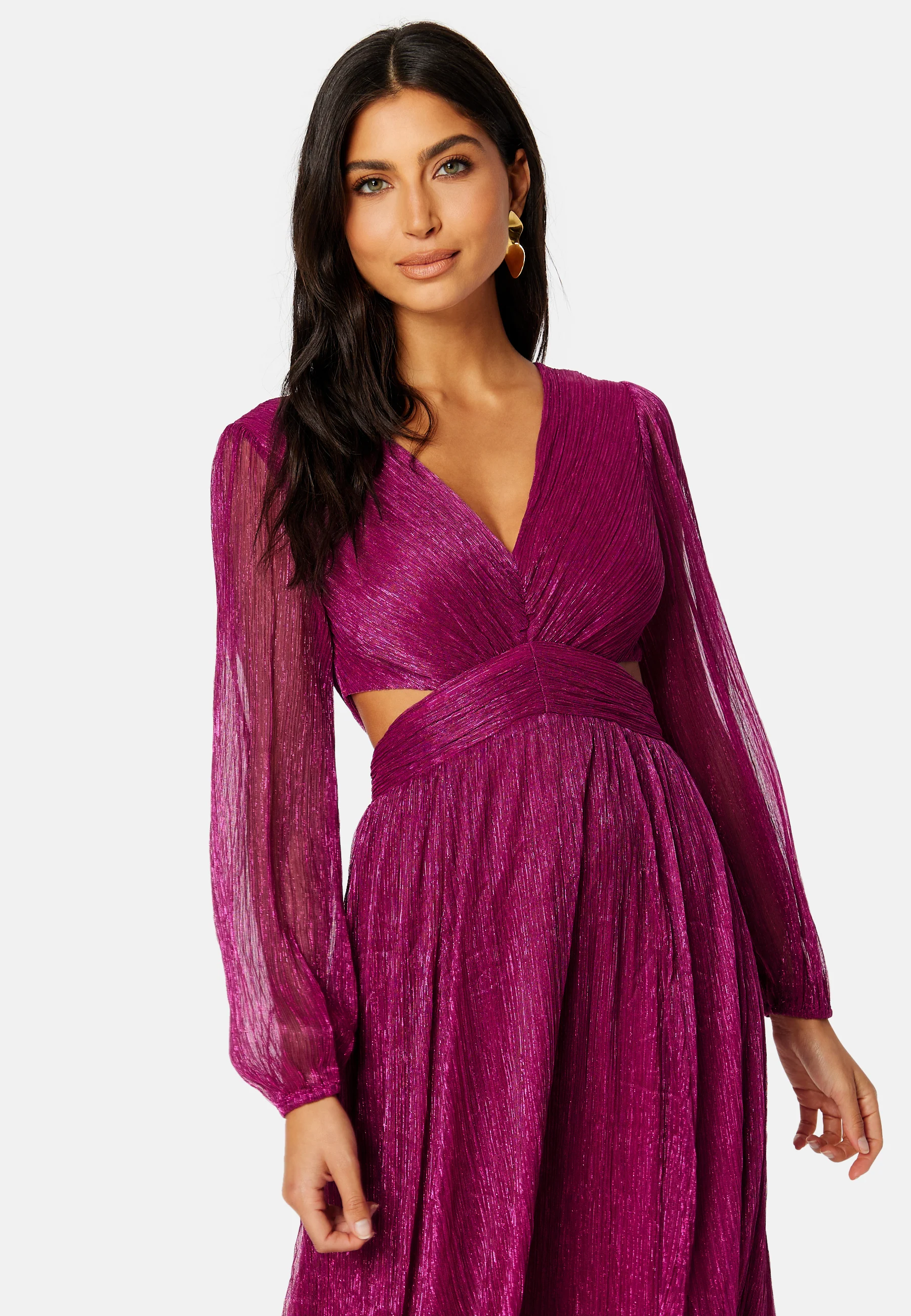 Cassandra Cut Out Plisse Dress - Image 3