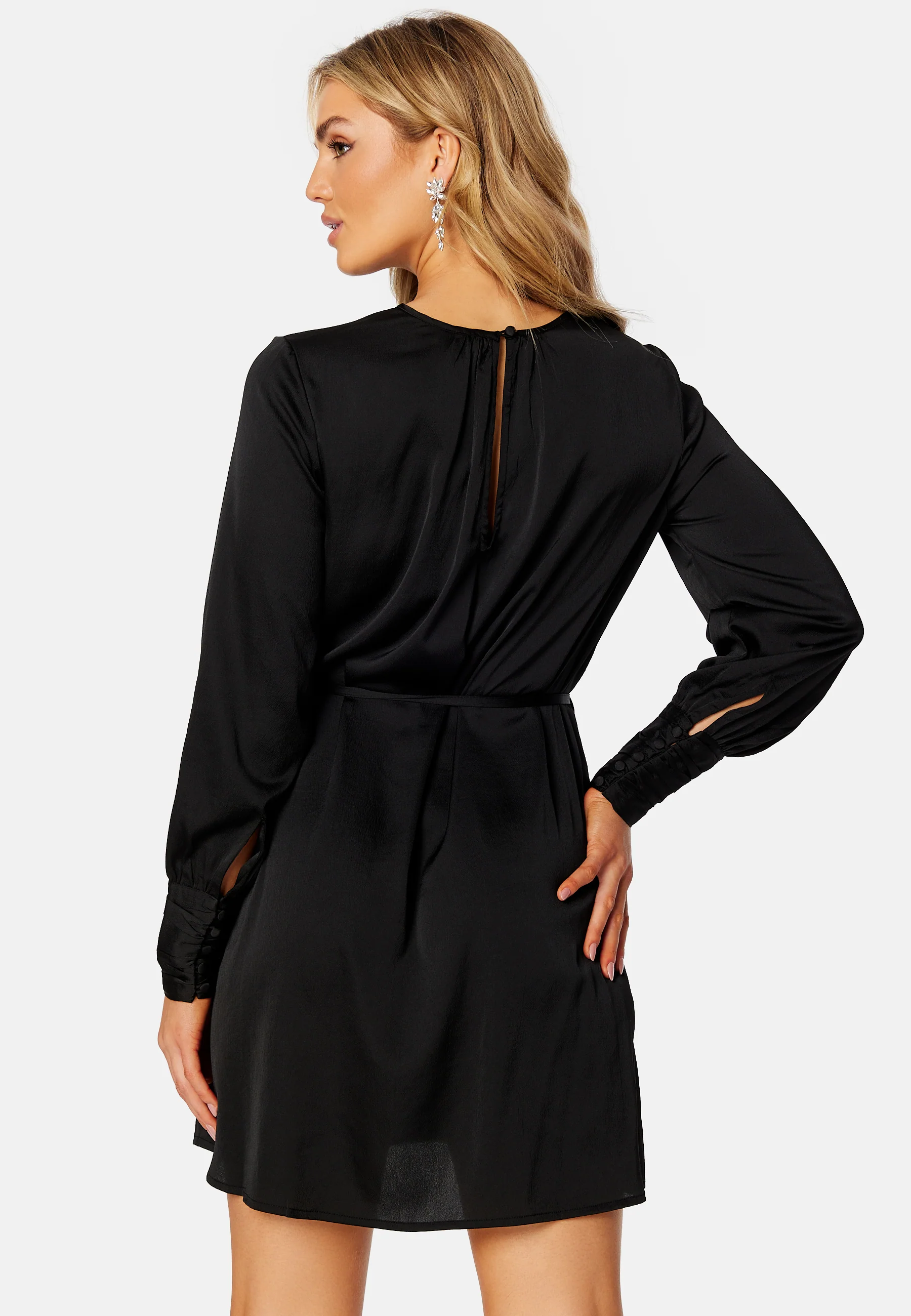 Catalina Structured Satin Dress - Image 3