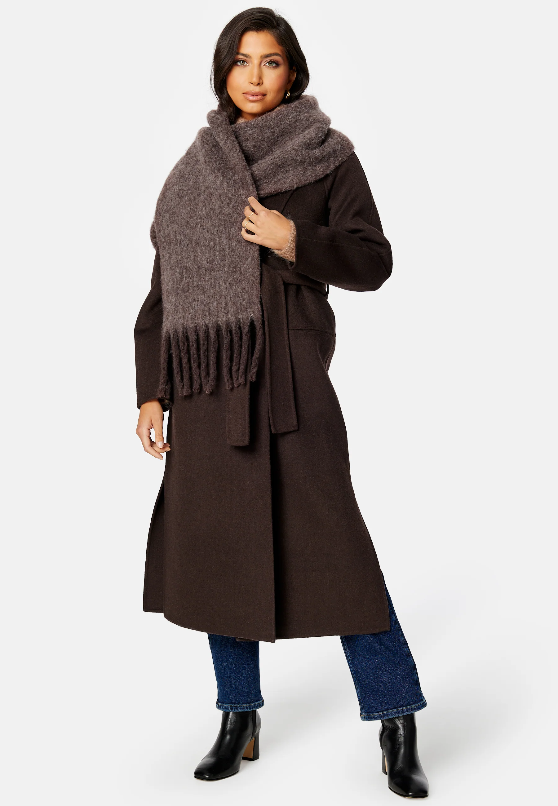 CC Belted Wool Coat - Image 4
