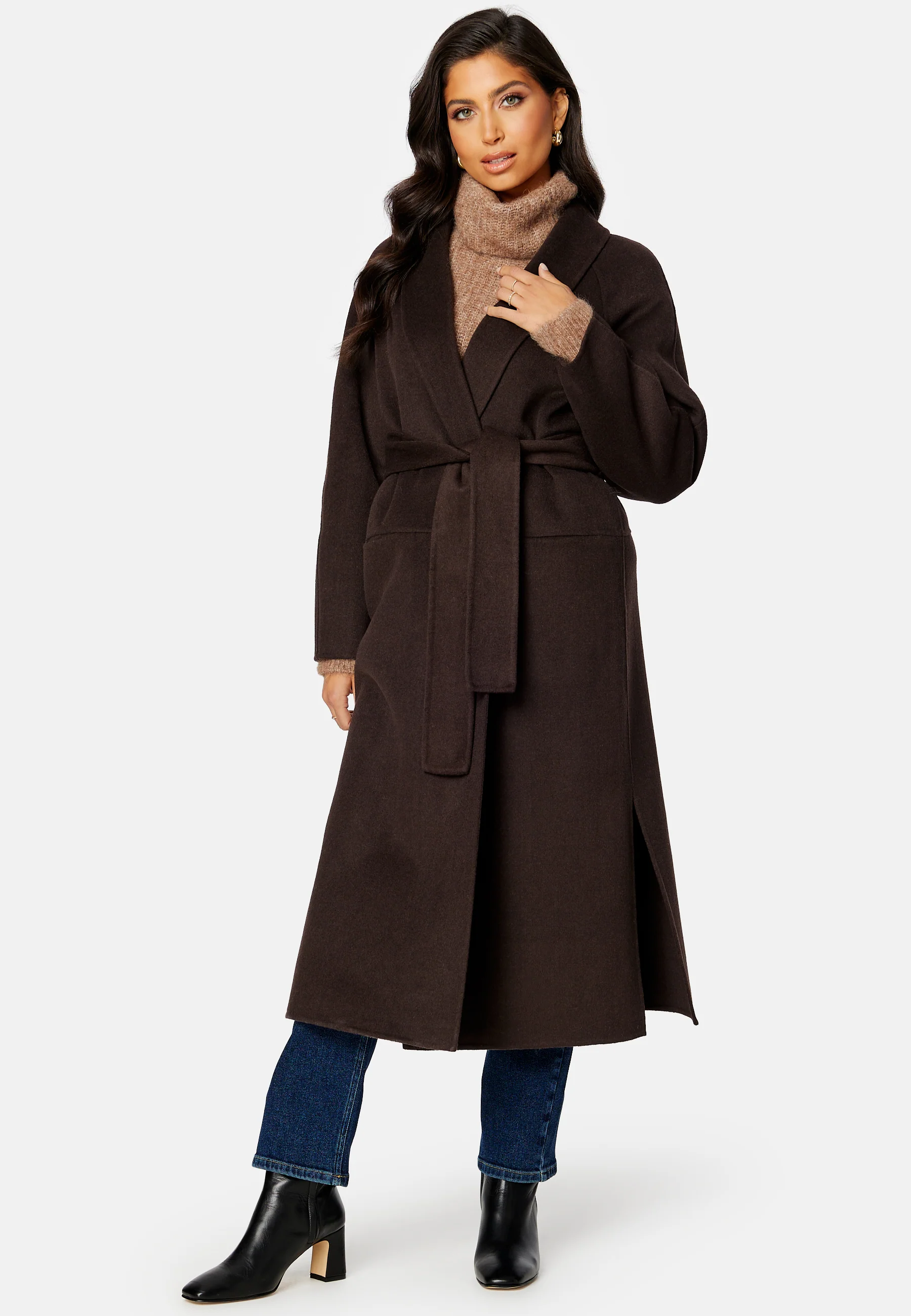 CC Belted Wool Coat - Image 6