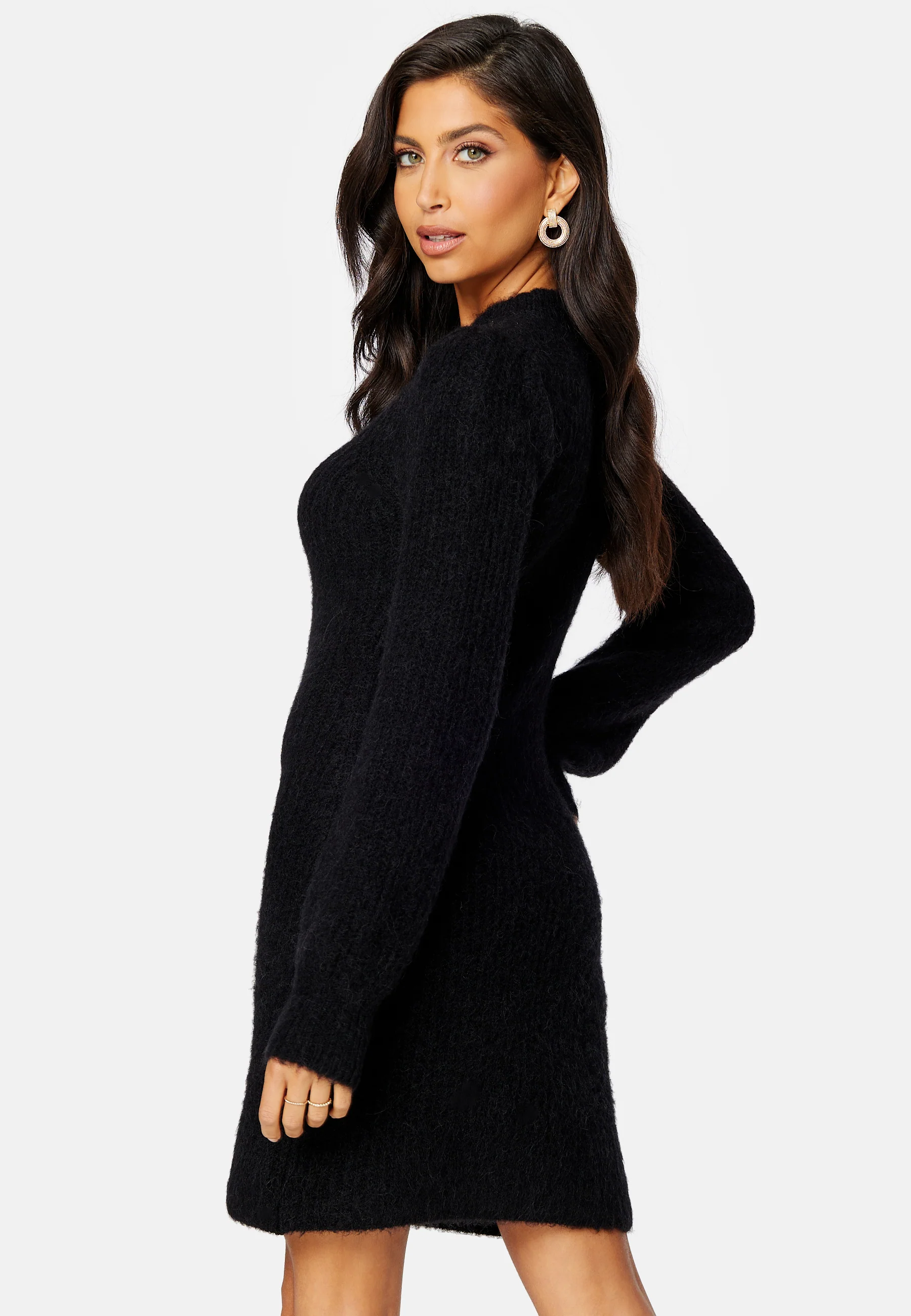 CC Chunky knitted wool mix short dress - Image 4