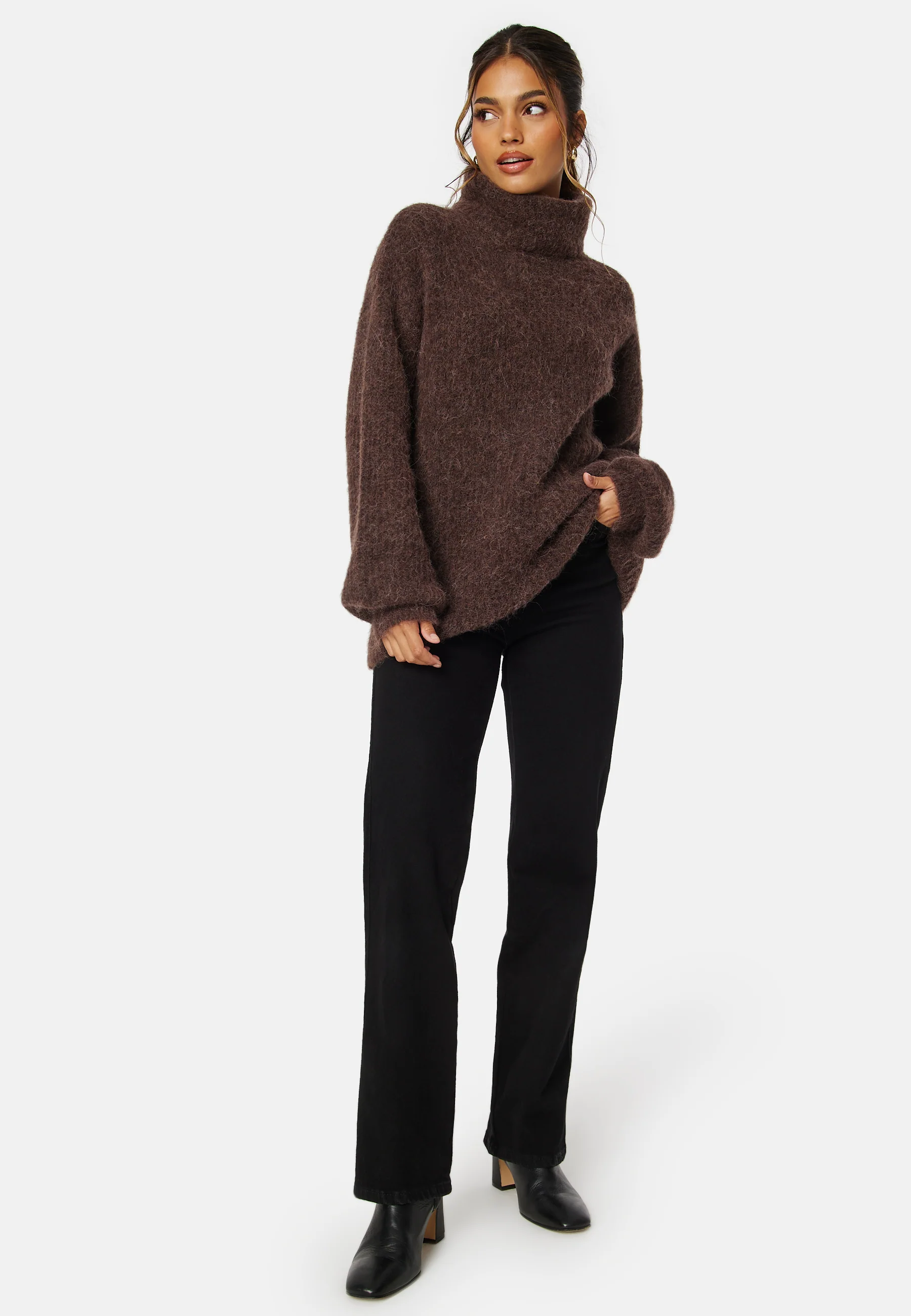CC Chunky knitted wool mix sweater - Image 4