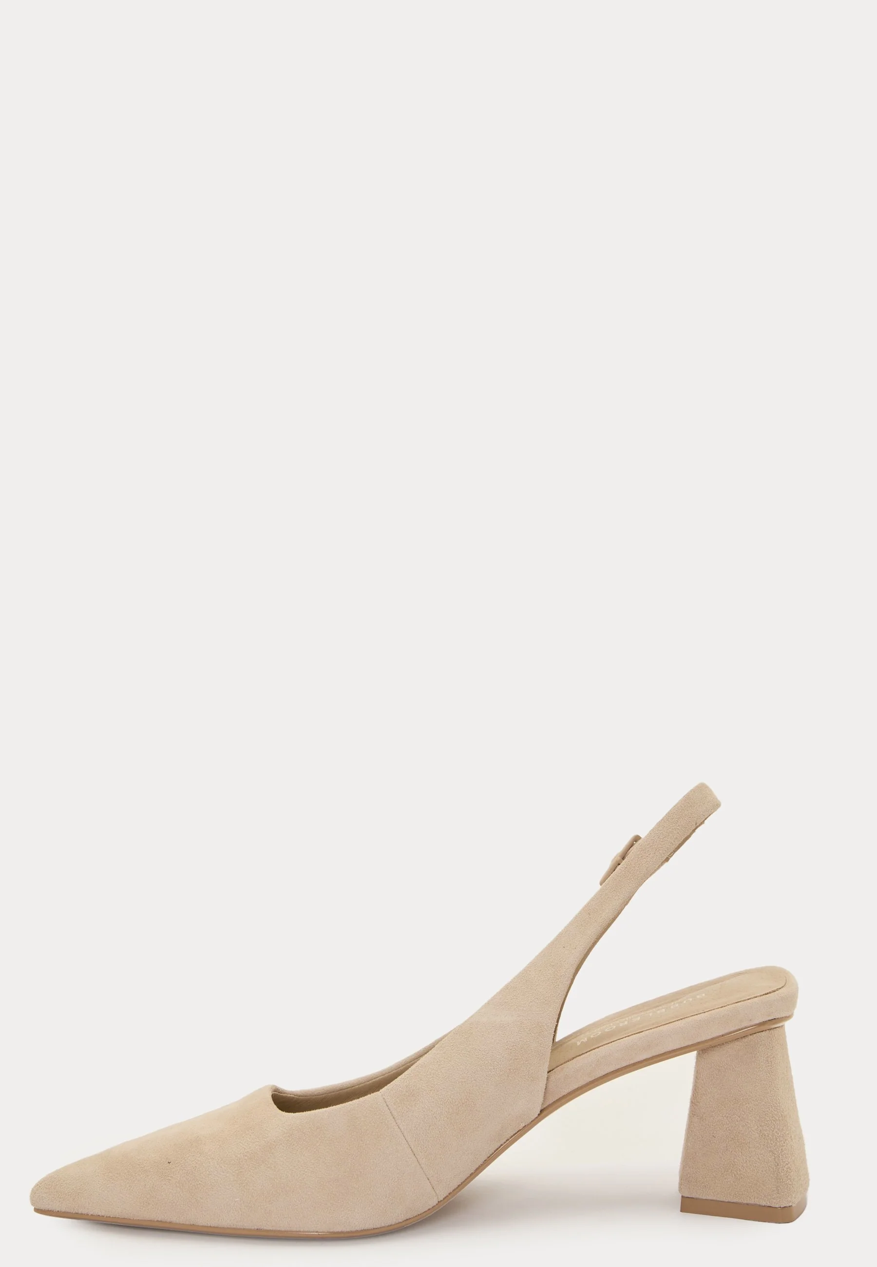 CC Heeled Suede Sling Back - Image 4