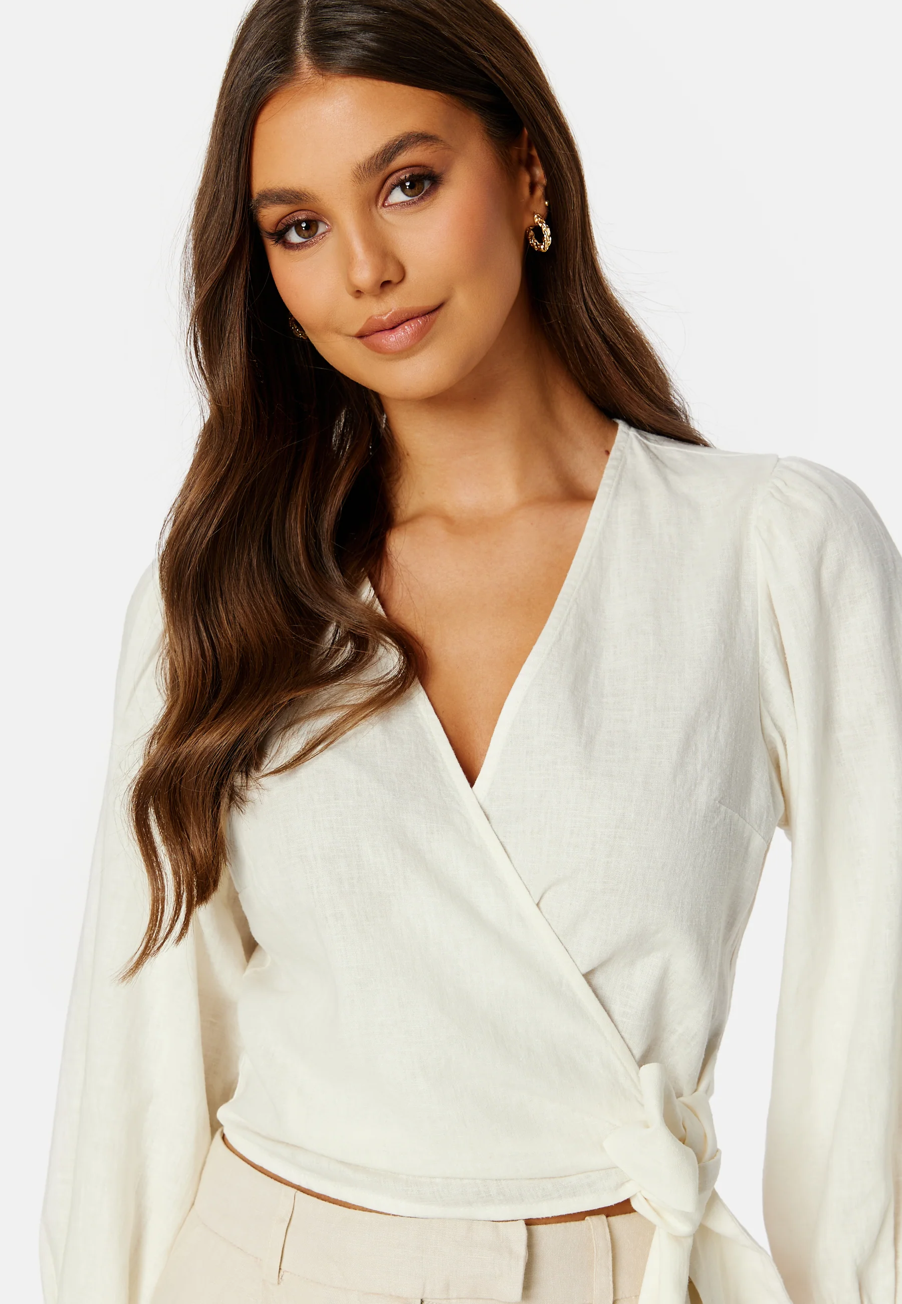 CC Linen wrap blouse - Image 2